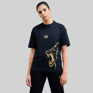 Official CSK Leo Womens T-shirt - Black/Gold