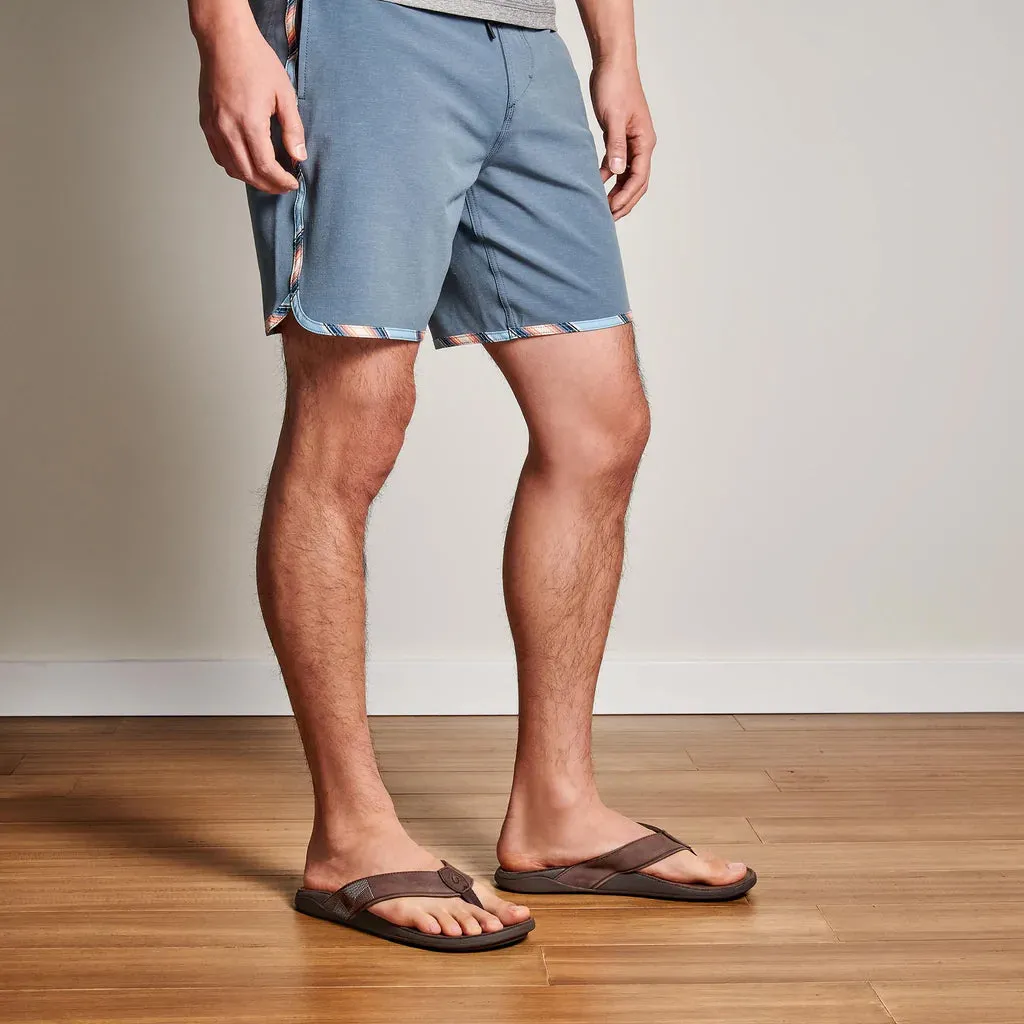 Olukai Mens Tuahine Dark Wood Sandal