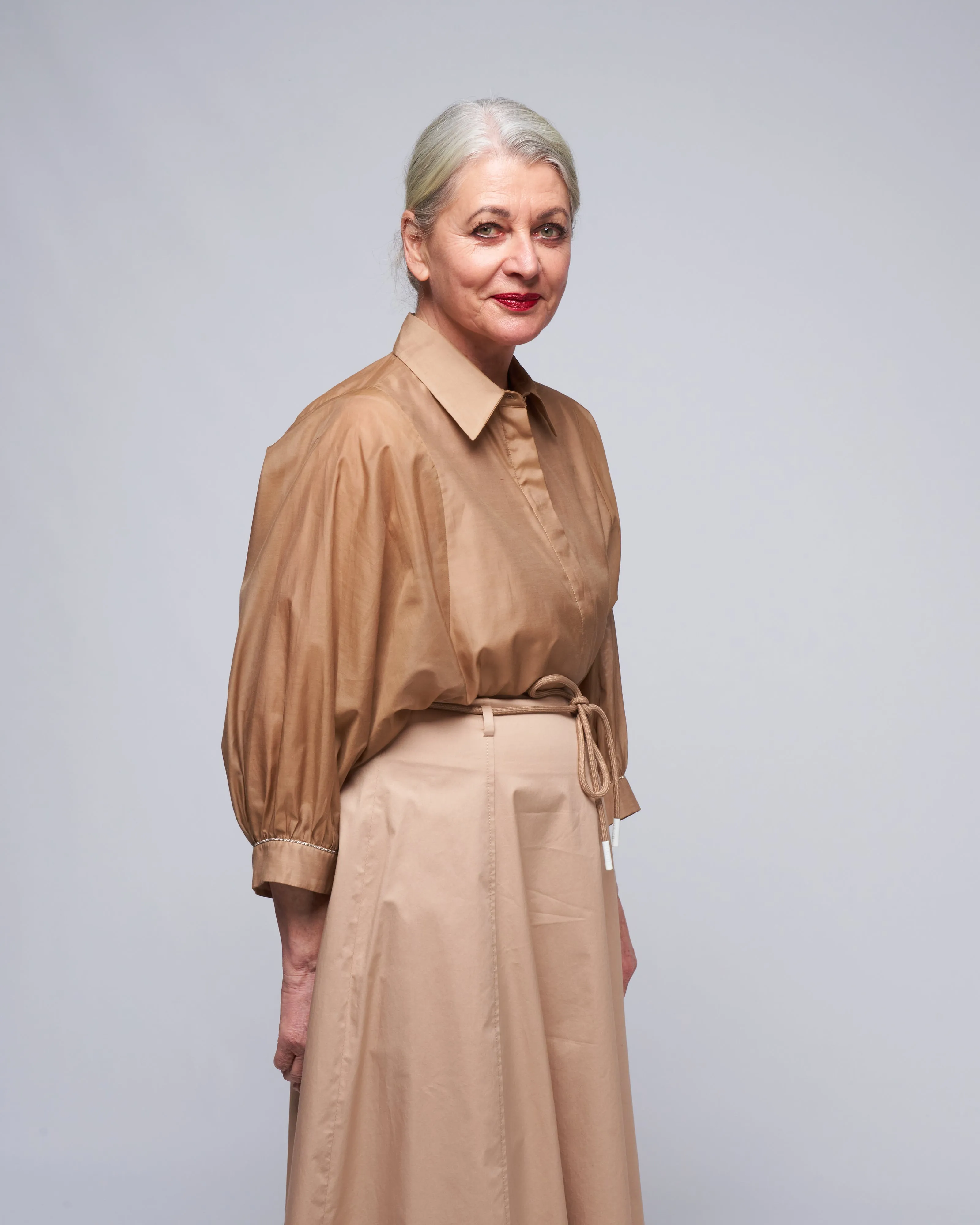 organdy blouse - cinnamon