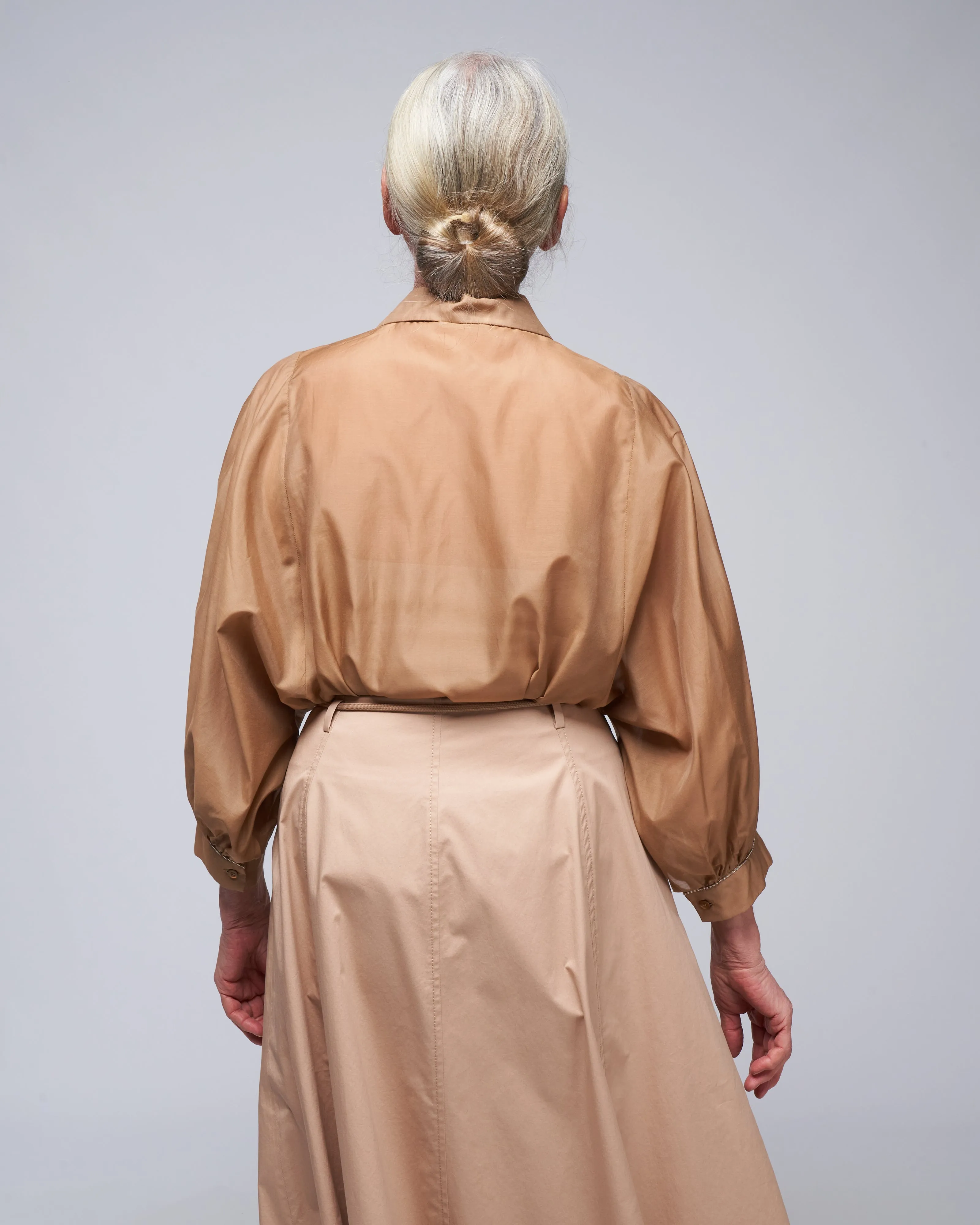 organdy blouse - cinnamon
