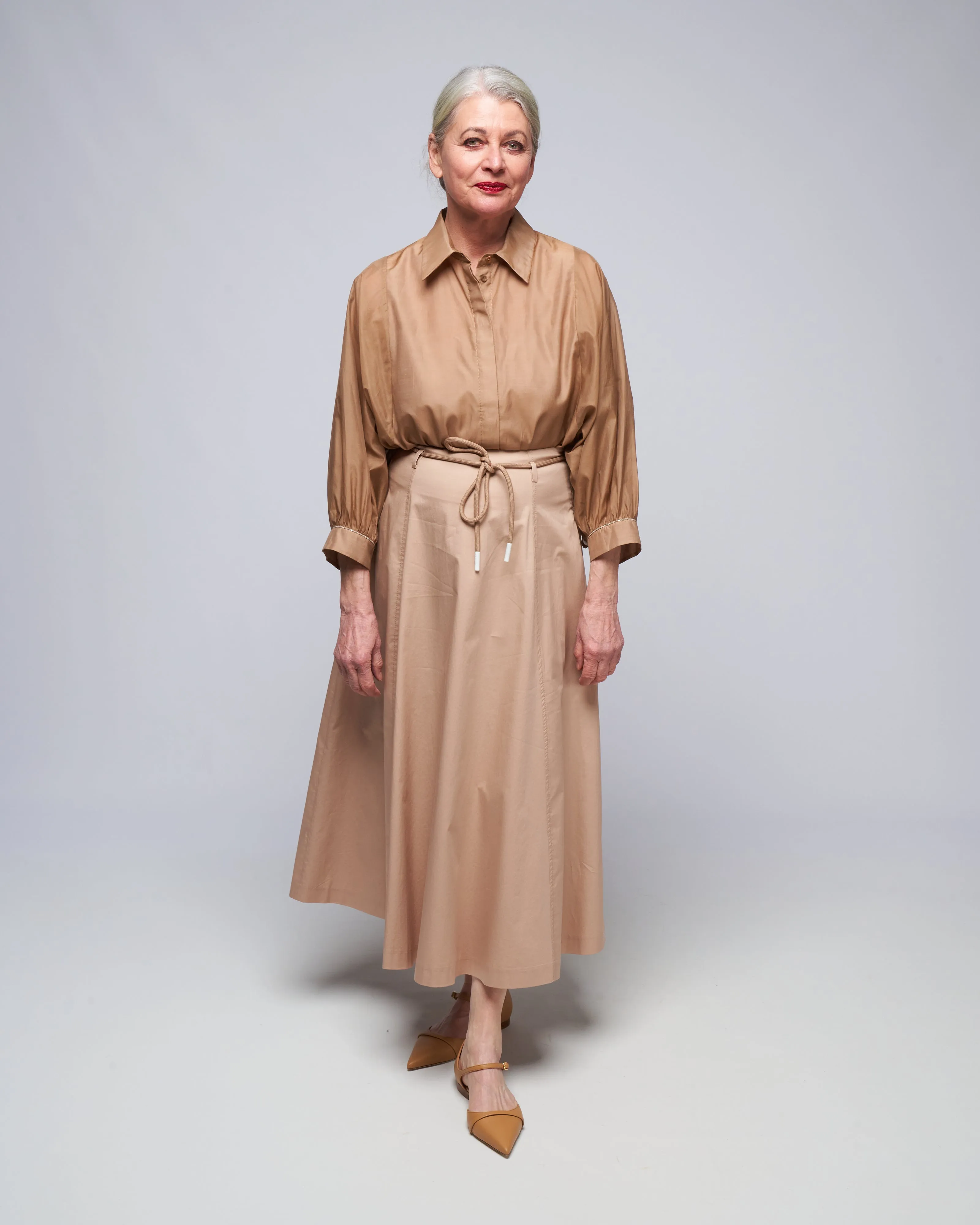 organdy blouse - cinnamon