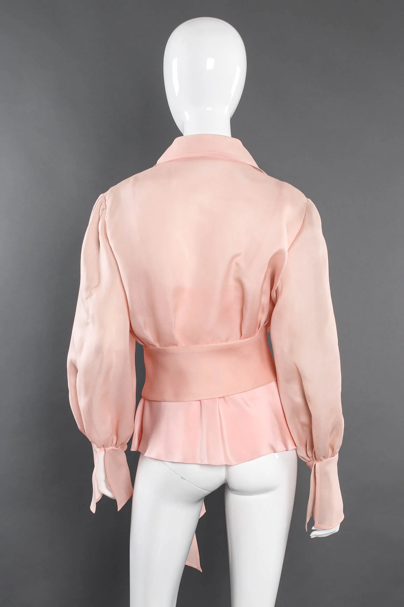 Organza Bow Wrap Top
