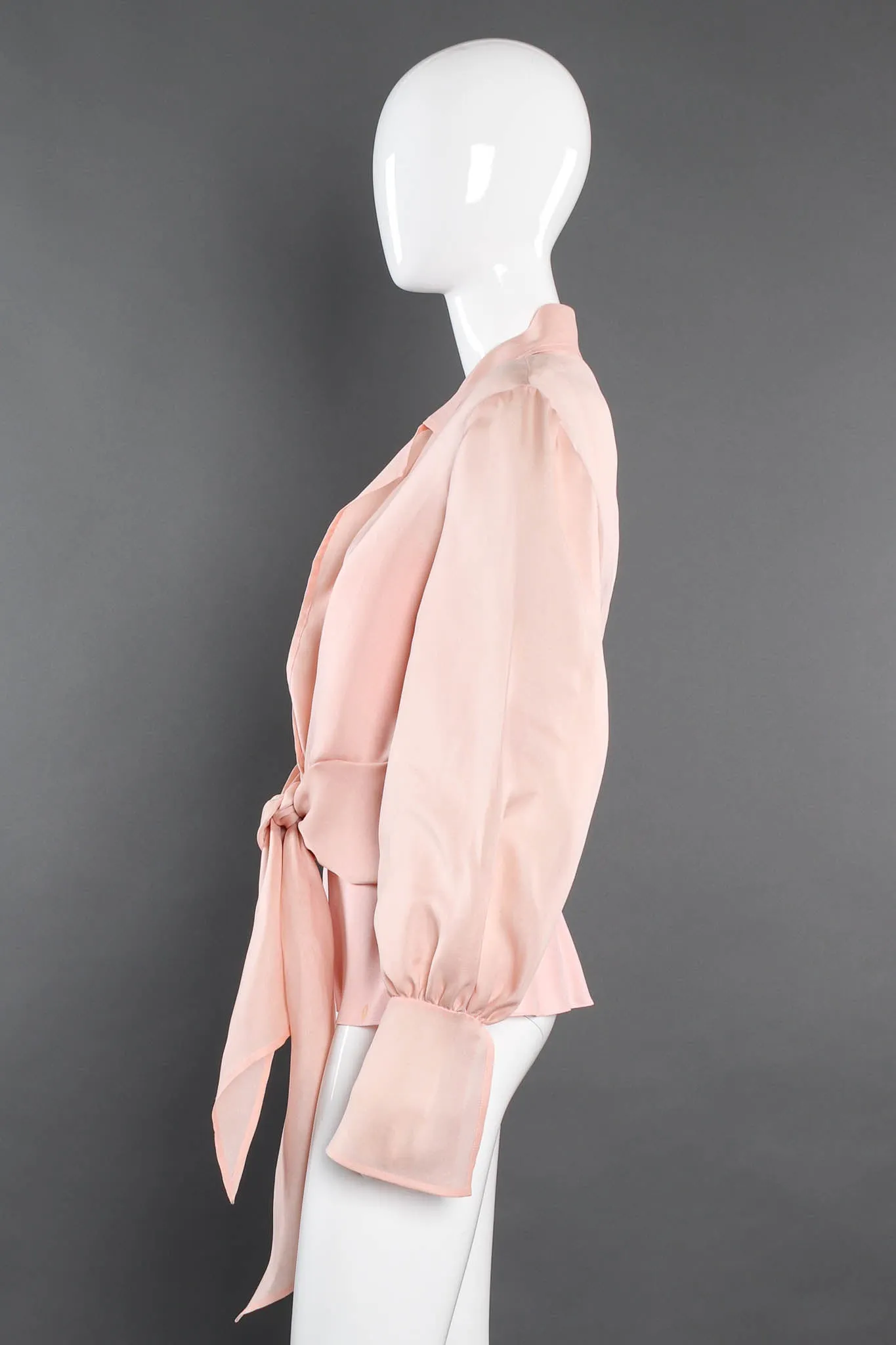 Organza Bow Wrap Top