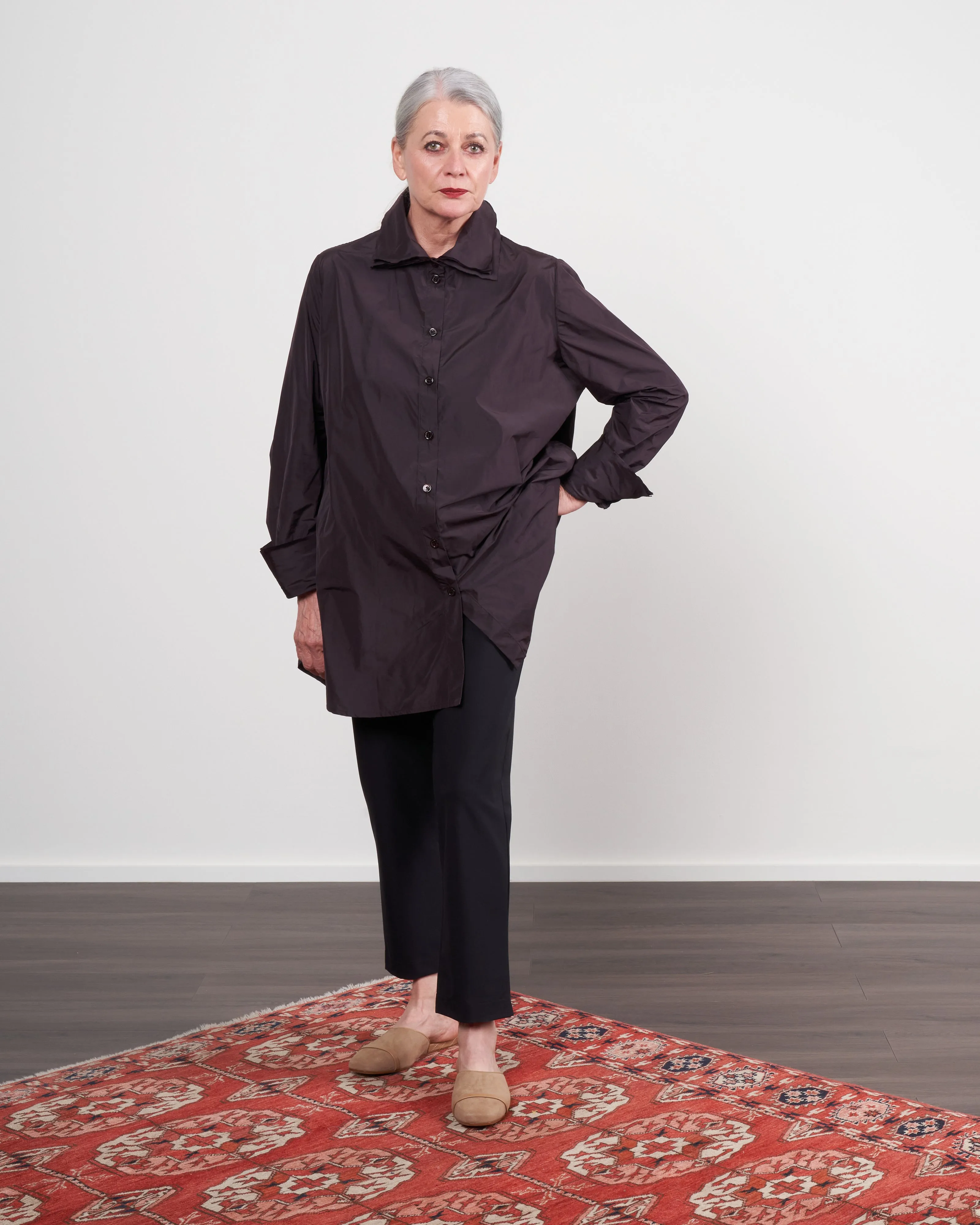 oversize deko blouse - balsamico