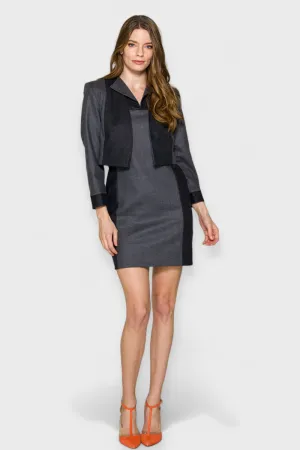Pantheon Gray Dress & Jacket Set