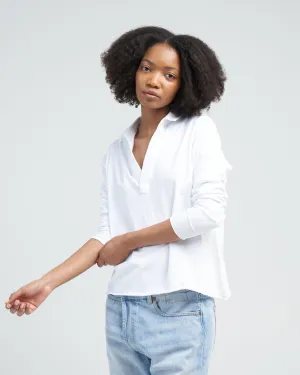 patrick popover henley - white