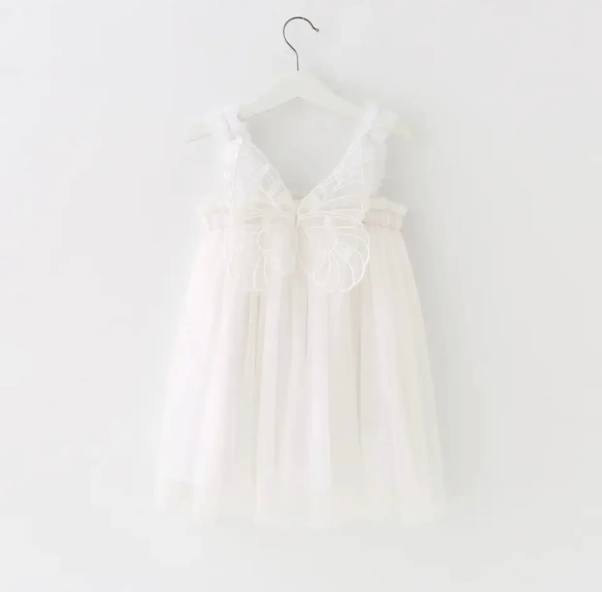 Petticoat Princess - White Butterfly Dress