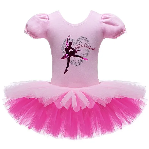 Pink Ballerina leotard with double tutu