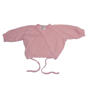 Pink Ballet Wrap Around Cardi - 3/4 Sleeves