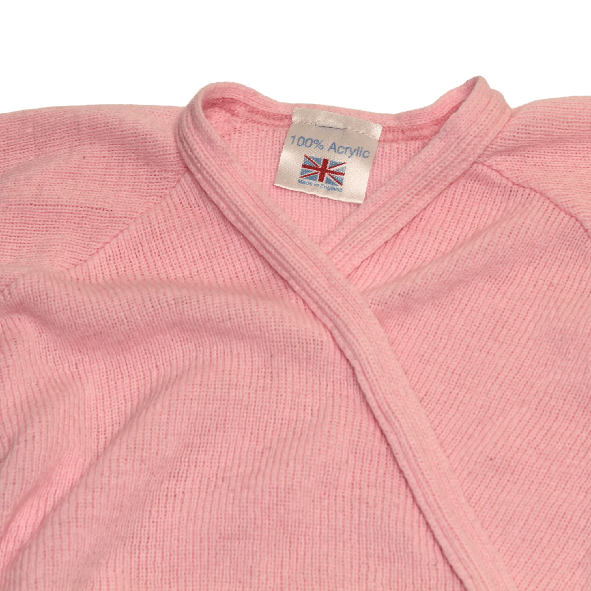 Pink Ballet Wrap Around Cardi - 3/4 Sleeves