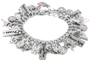 Pink Crystal Sugar Plum Fairy Bracelet