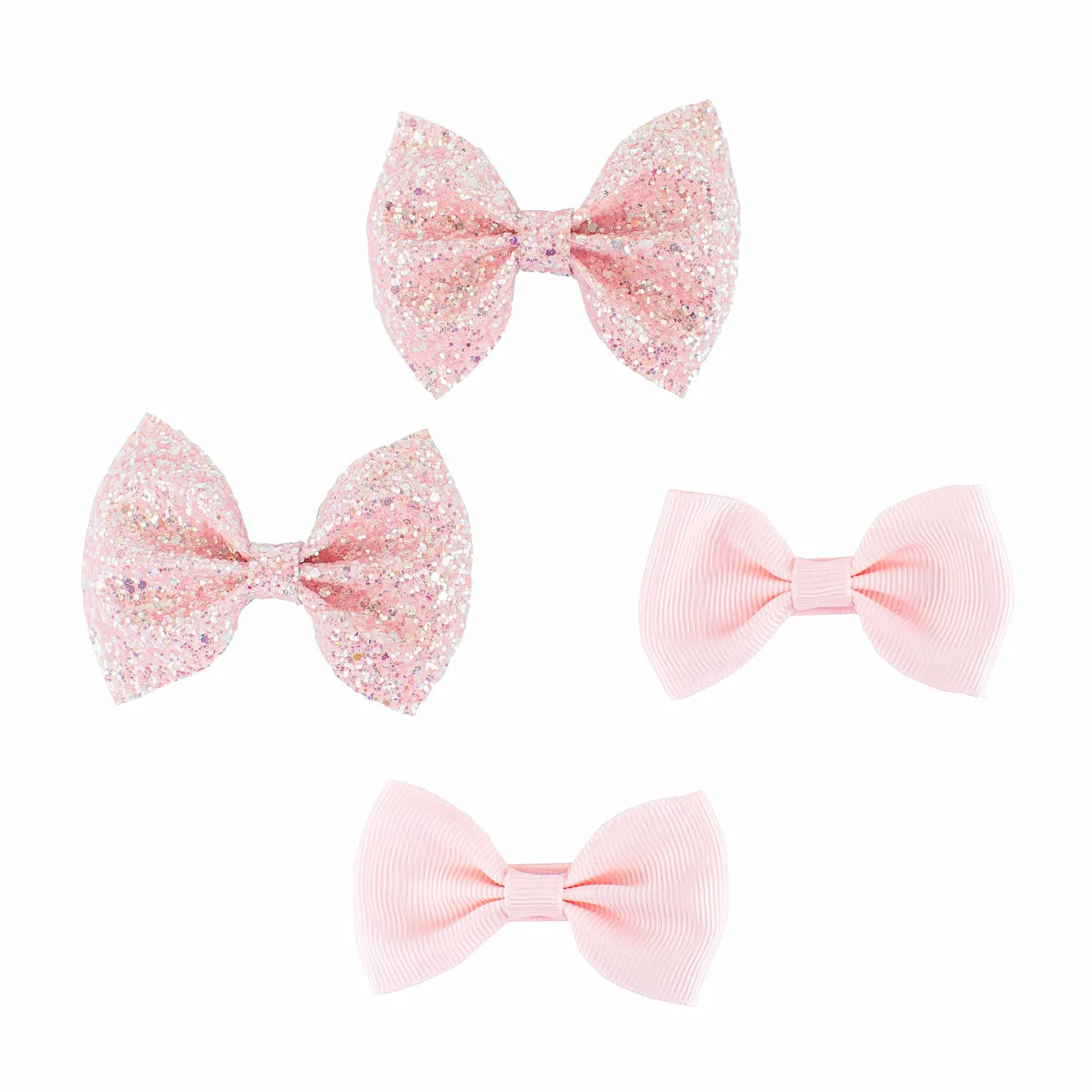 Pink Glitter Bow Set