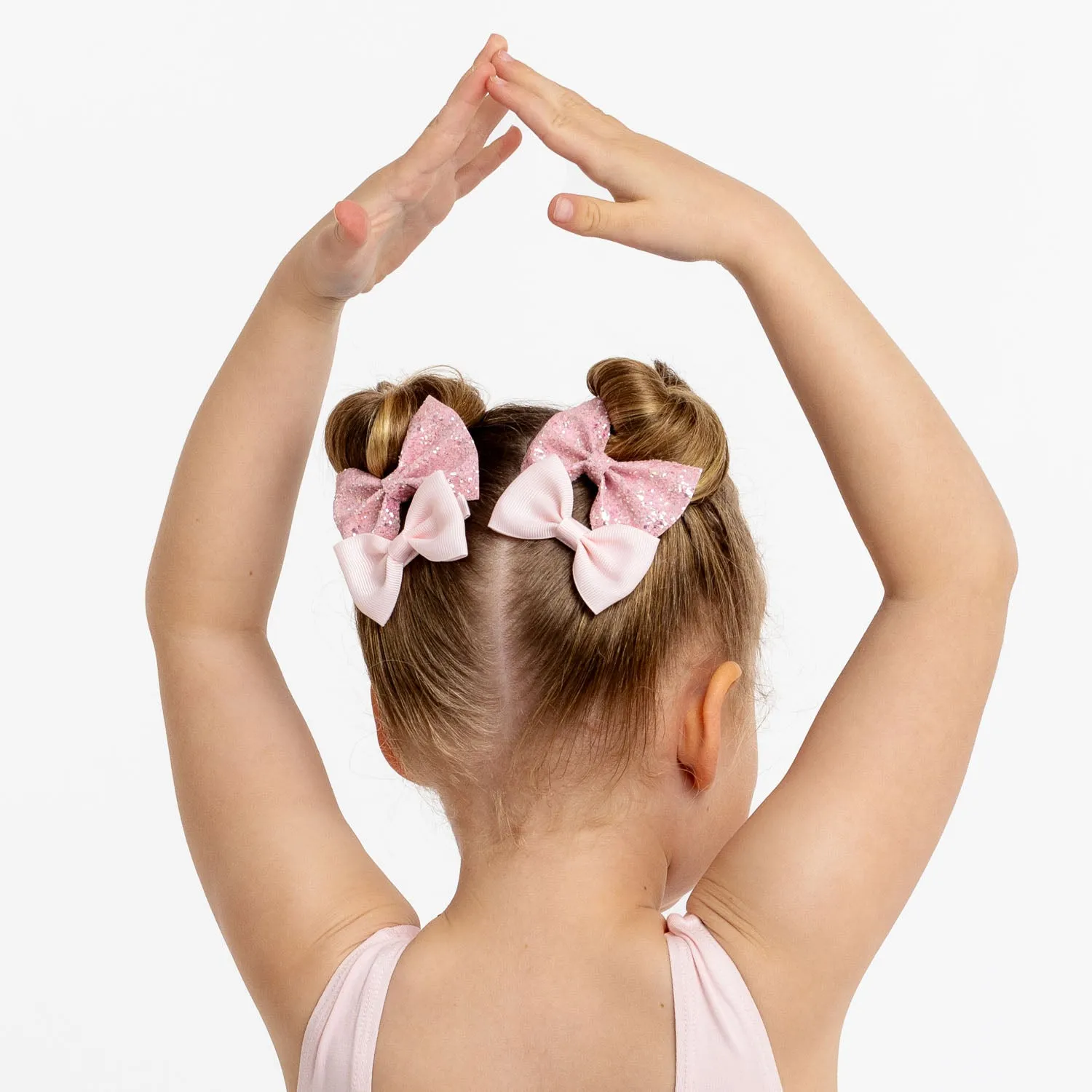 Pink Glitter Bow Set
