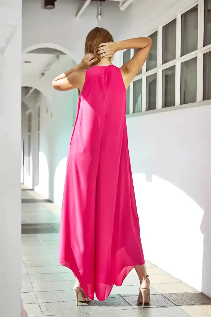 Pink Halter Jumpsuit