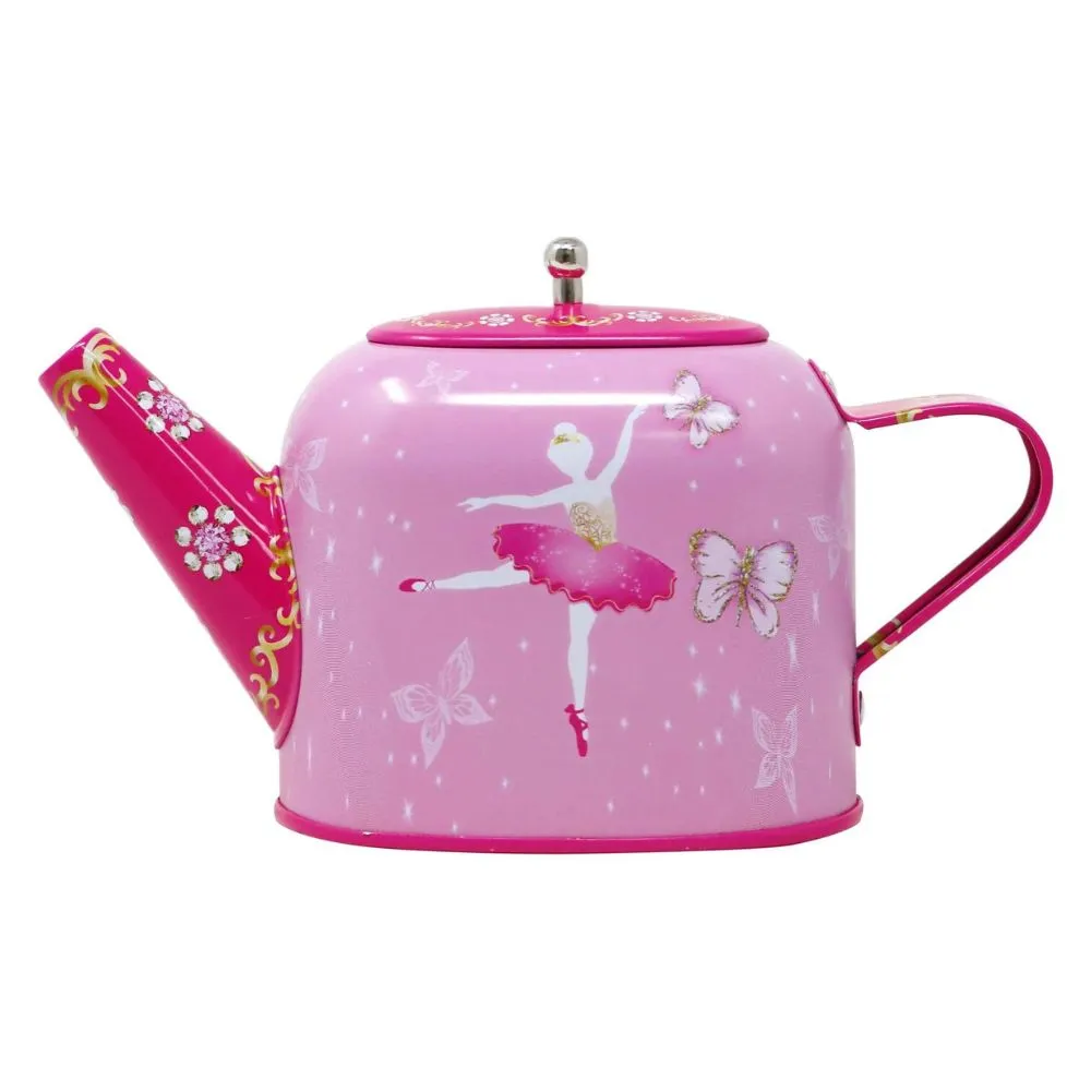 Pink Poppy Ballet Tin Tea Set