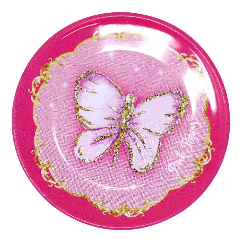 Pink Poppy Ballet Tin Tea Set