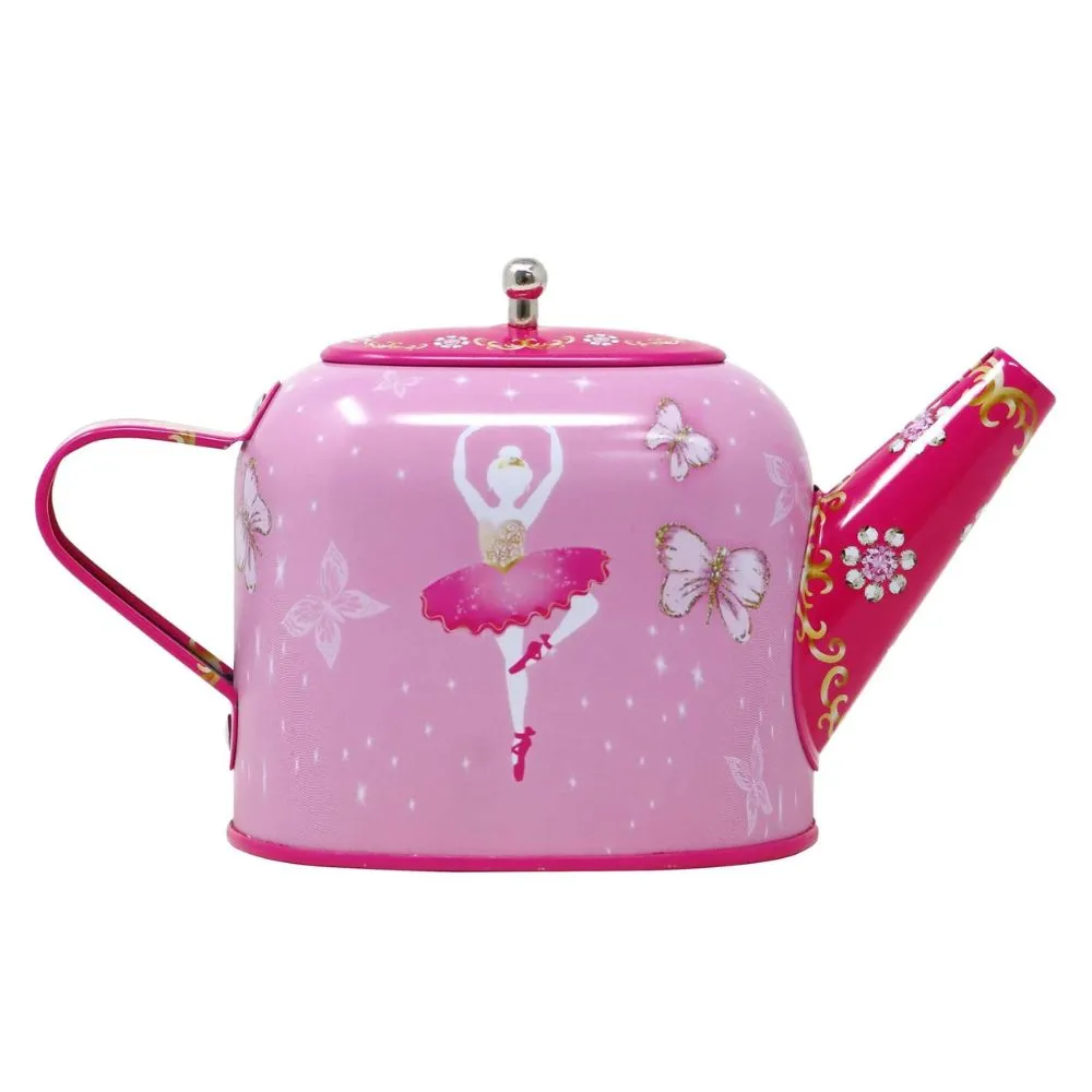 Pink Poppy Ballet Tin Tea Set