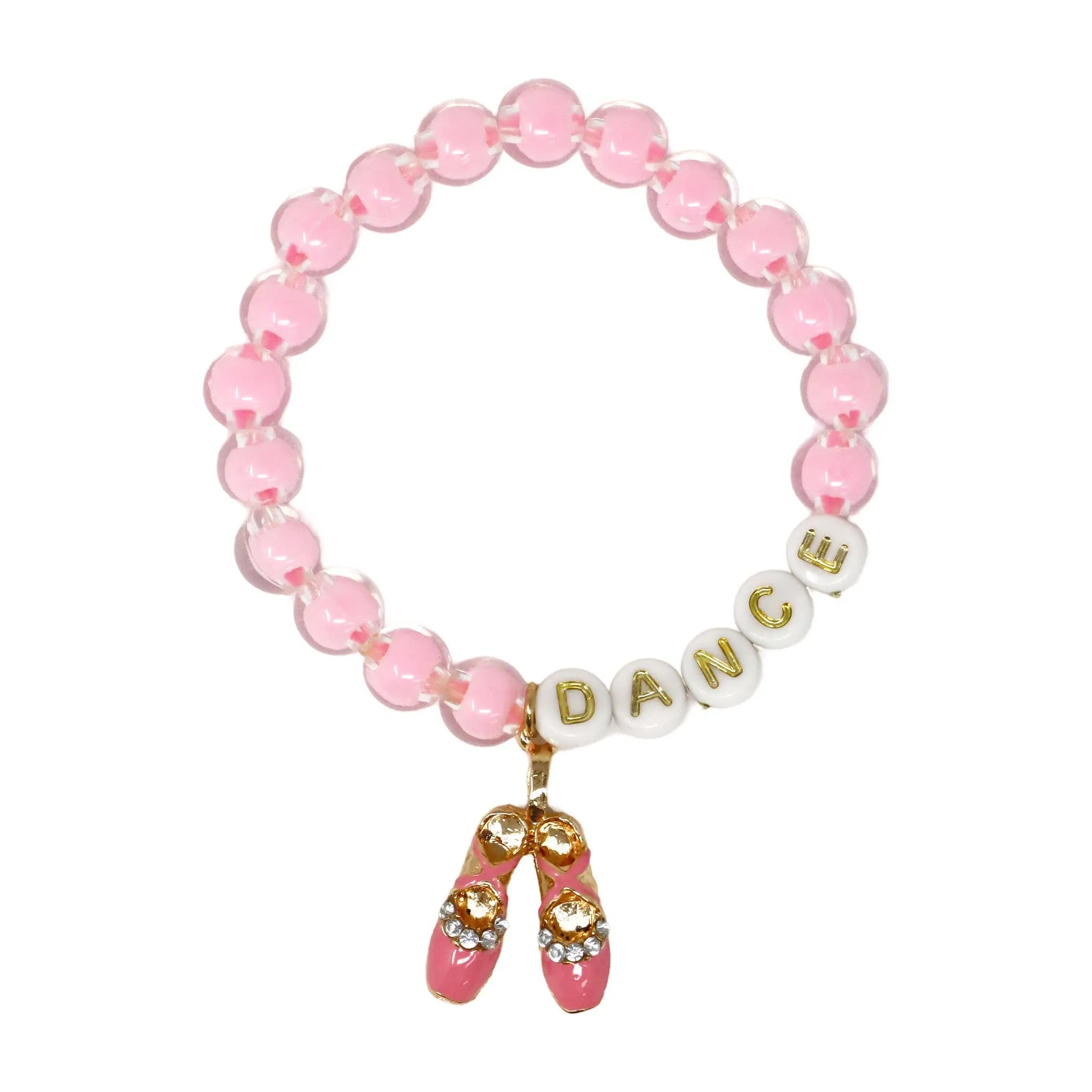 Pink Poppy - Dance Letter Bead Bracelet