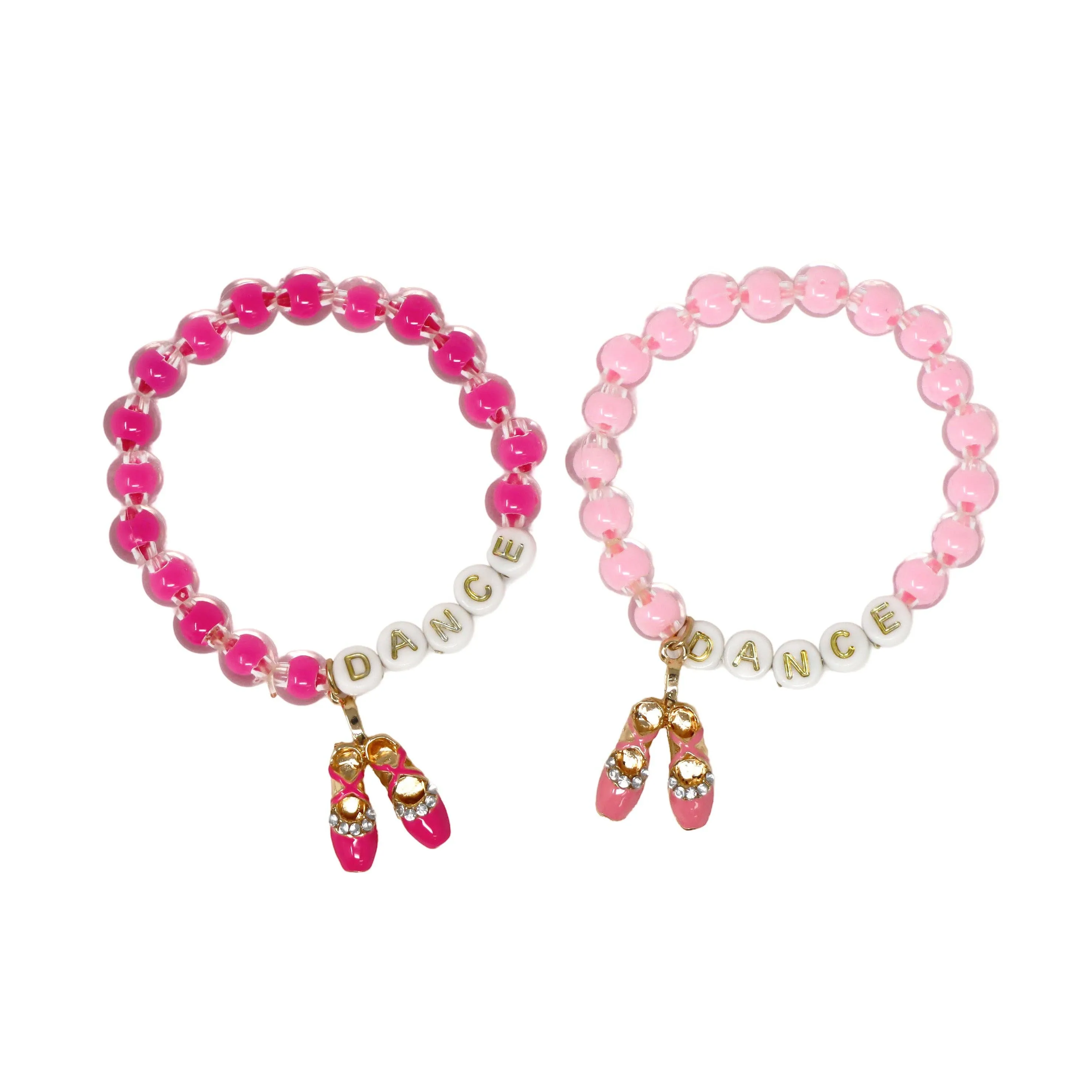 Pink Poppy - Dance Letter Bead Bracelet