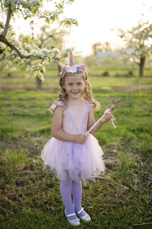 Pink Shimmer Unicorn Dress & Headband