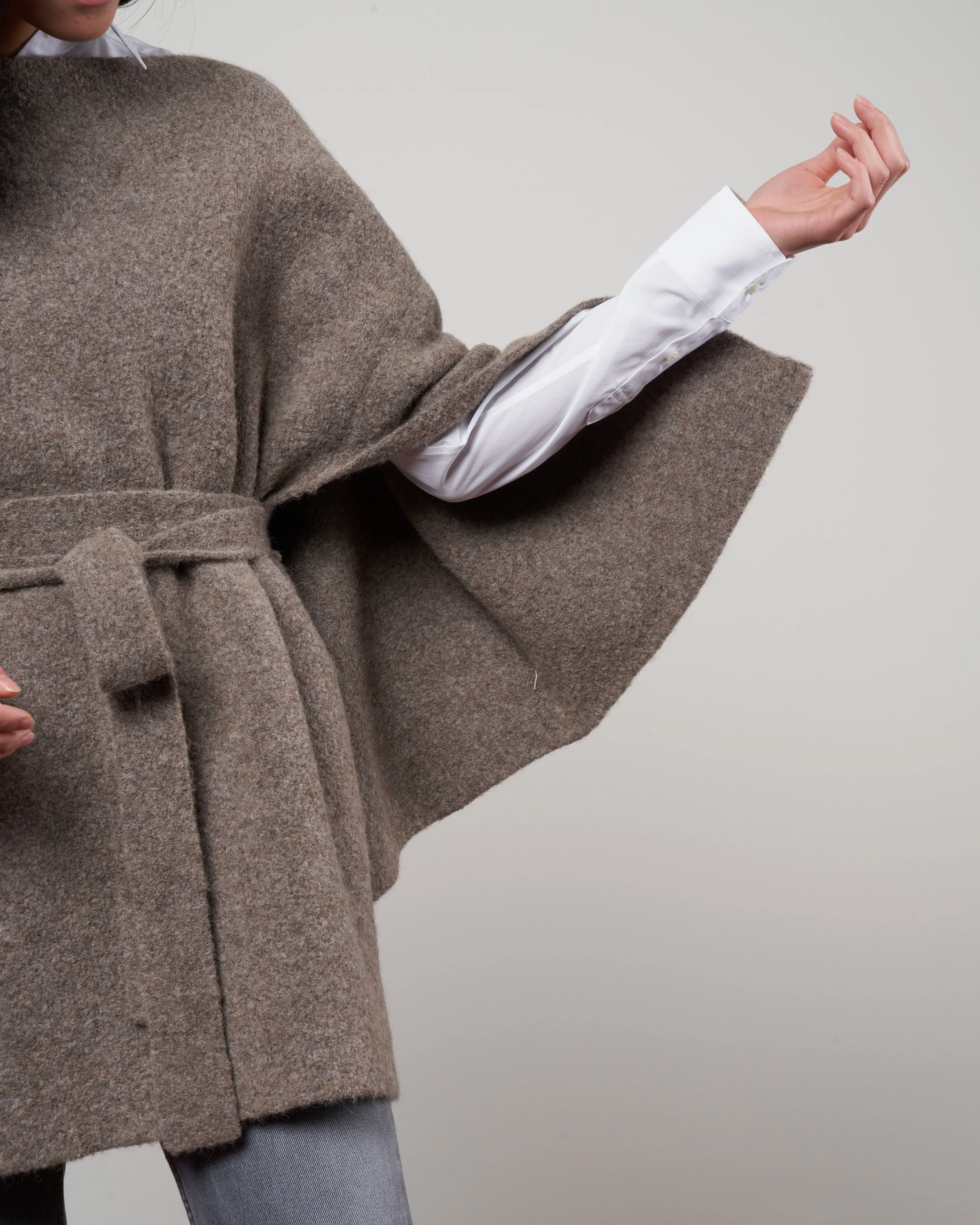 planes poncho - ash