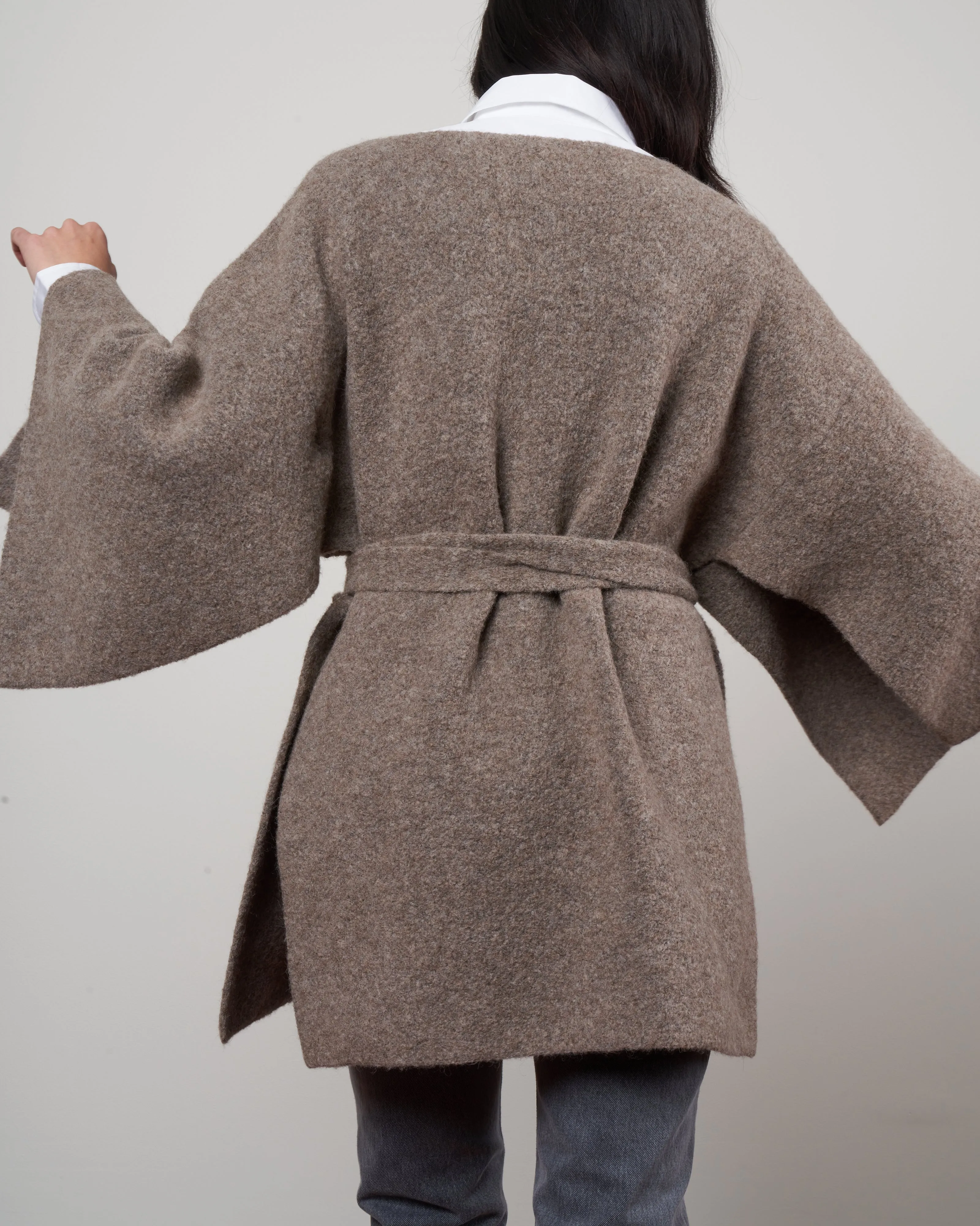 planes poncho - ash