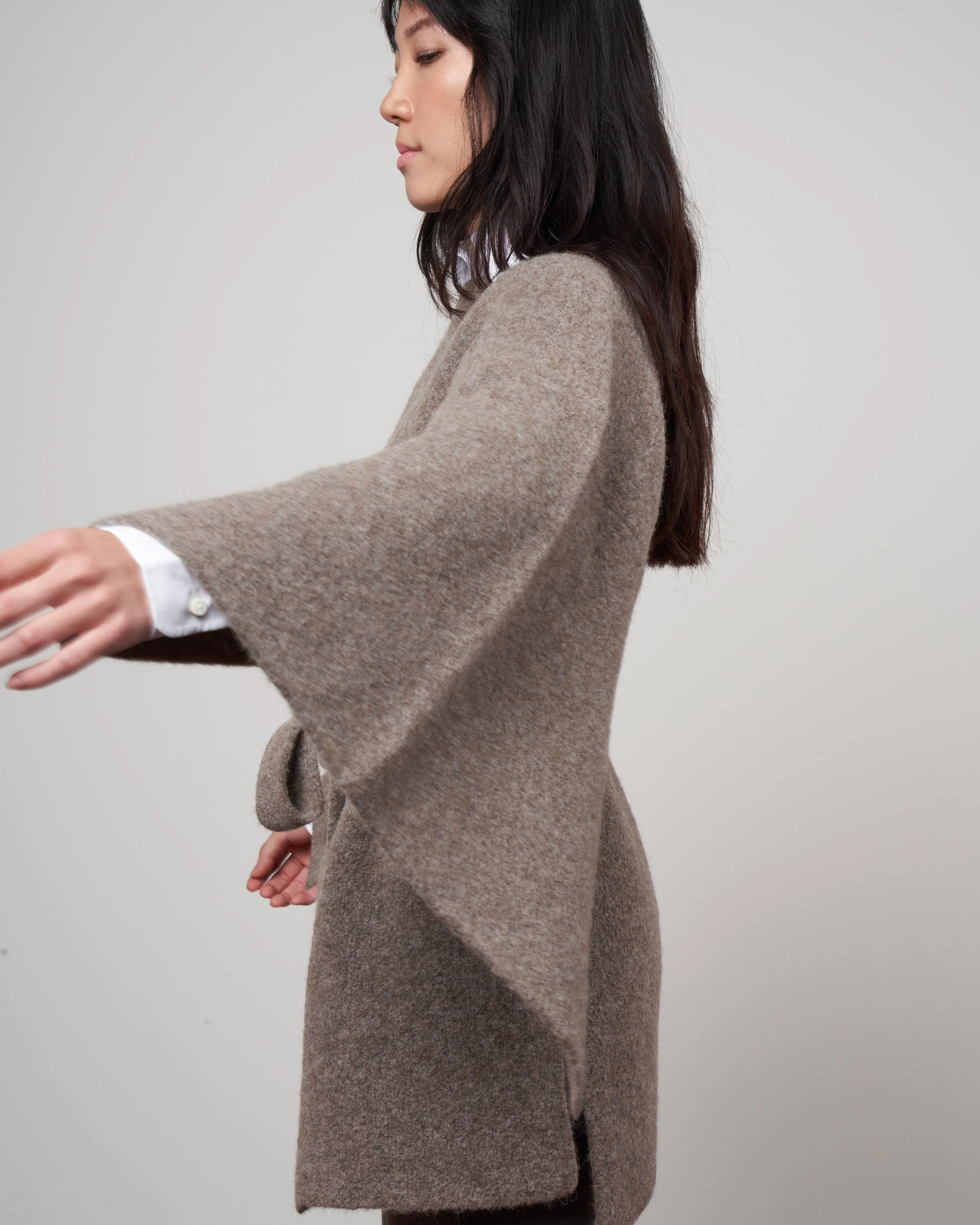 planes poncho - ash