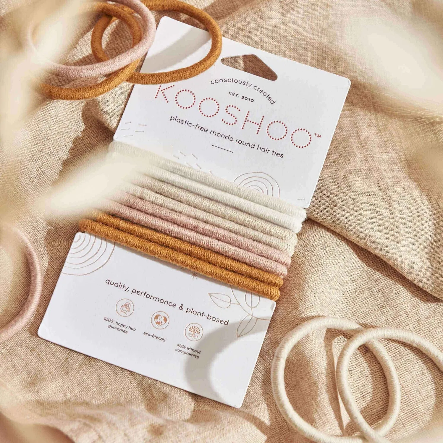 Plastic-Free Mondo Round Hair Ties