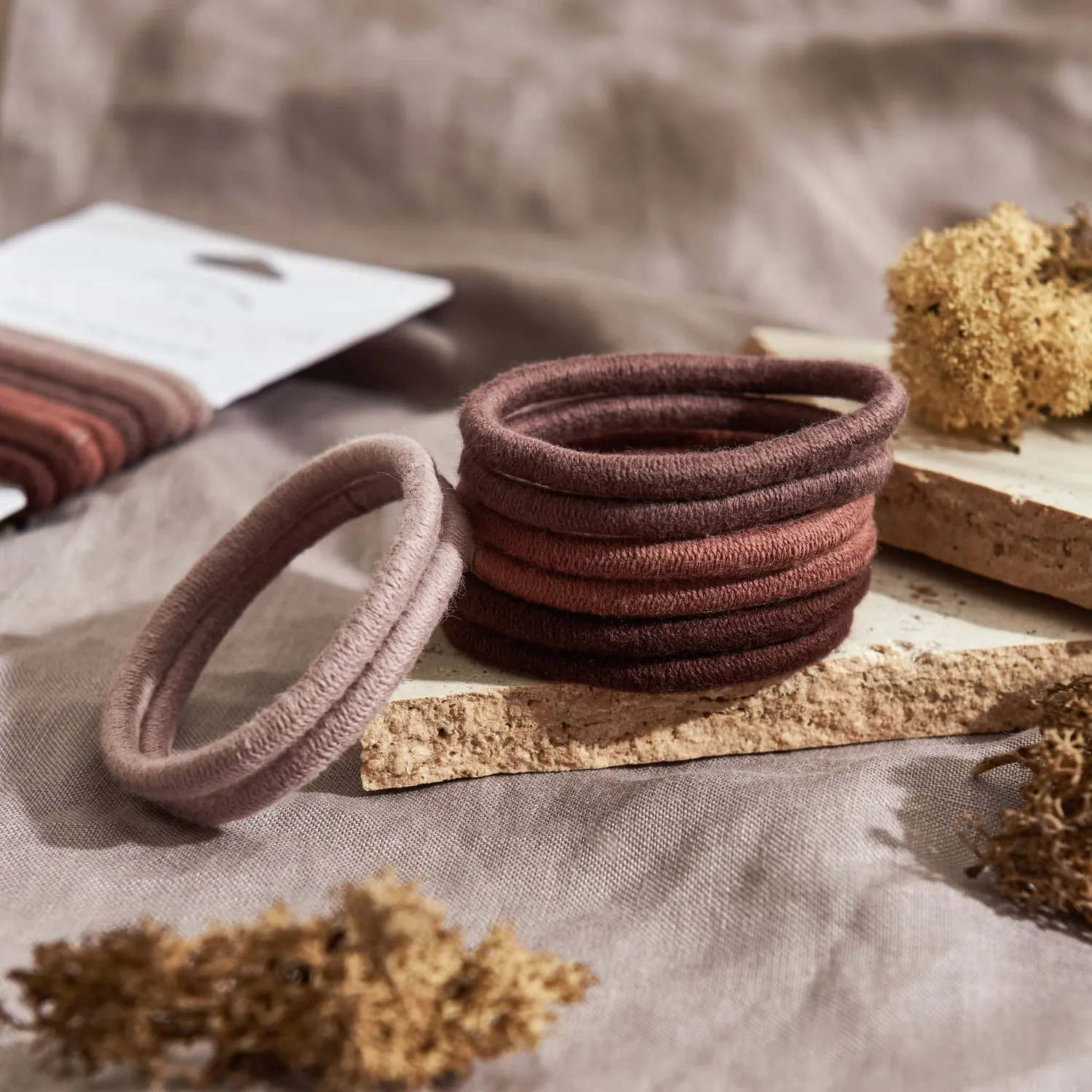 Plastic-Free Mondo Round Hair Ties