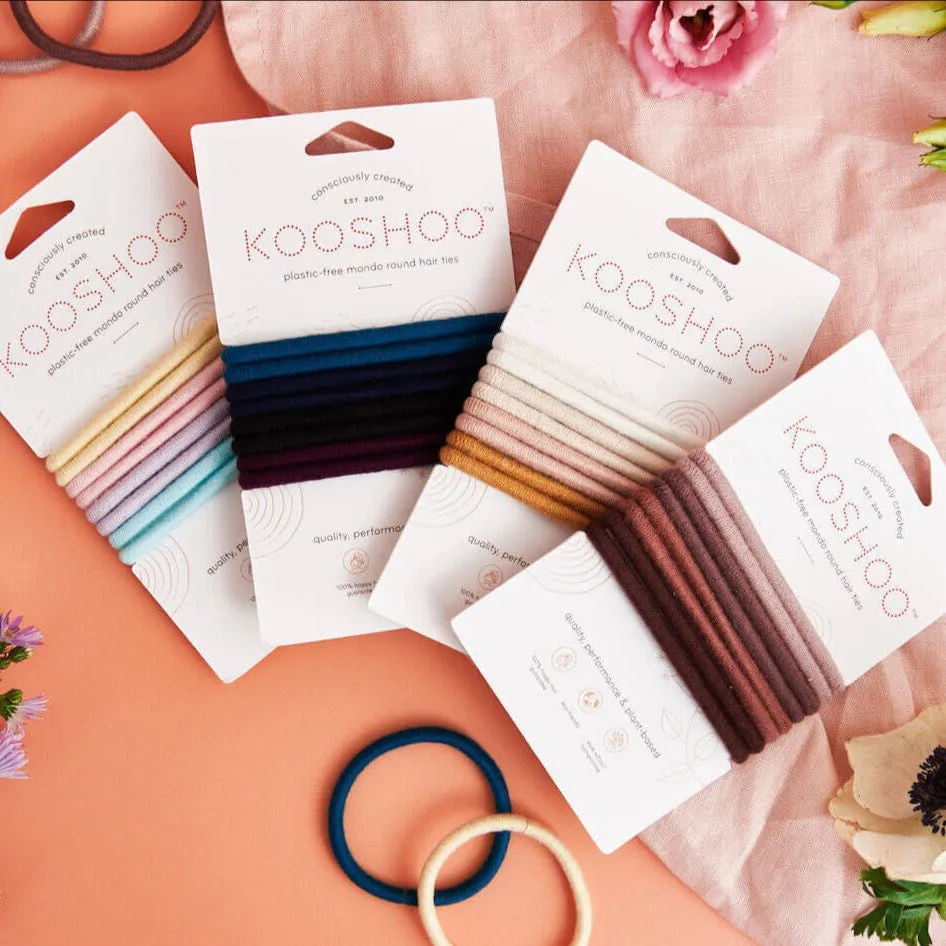 Plastic-Free Mondo Round Hair Ties