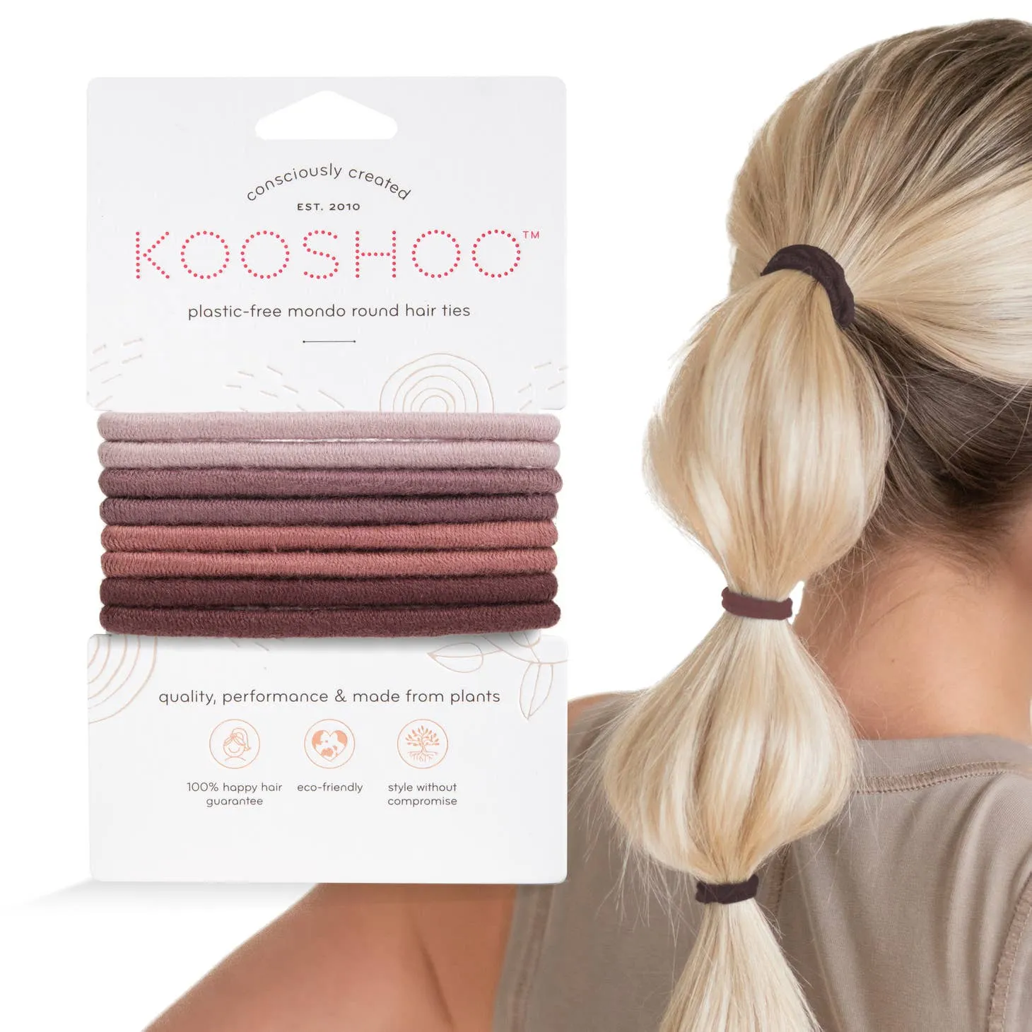 Plastic-Free Mondo Round Hair Ties