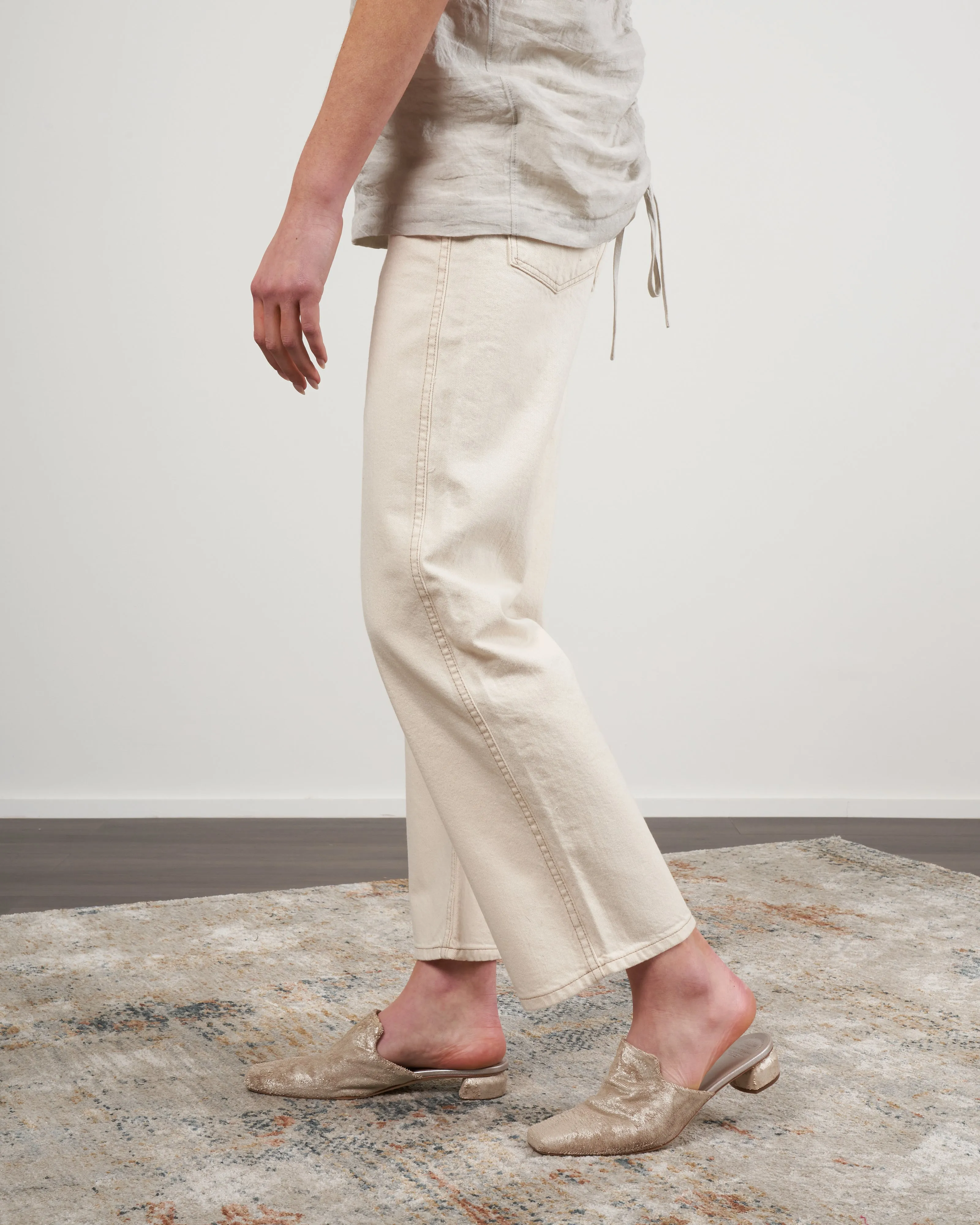 plein jean - clair rinse white denim