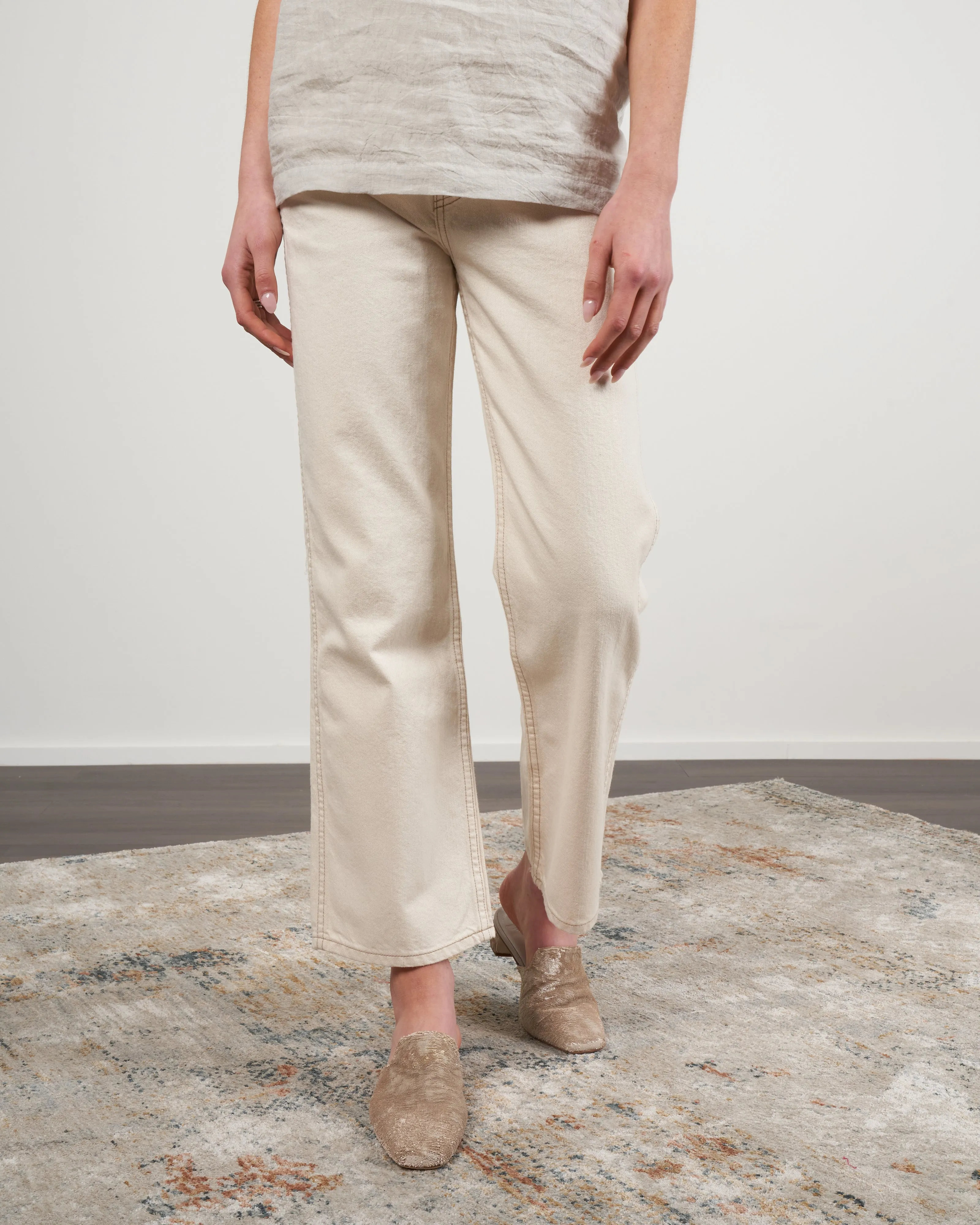 plein jean - clair rinse white denim
