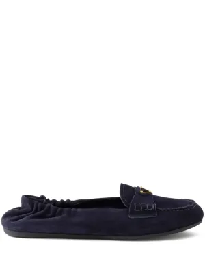 Prada suede loafers