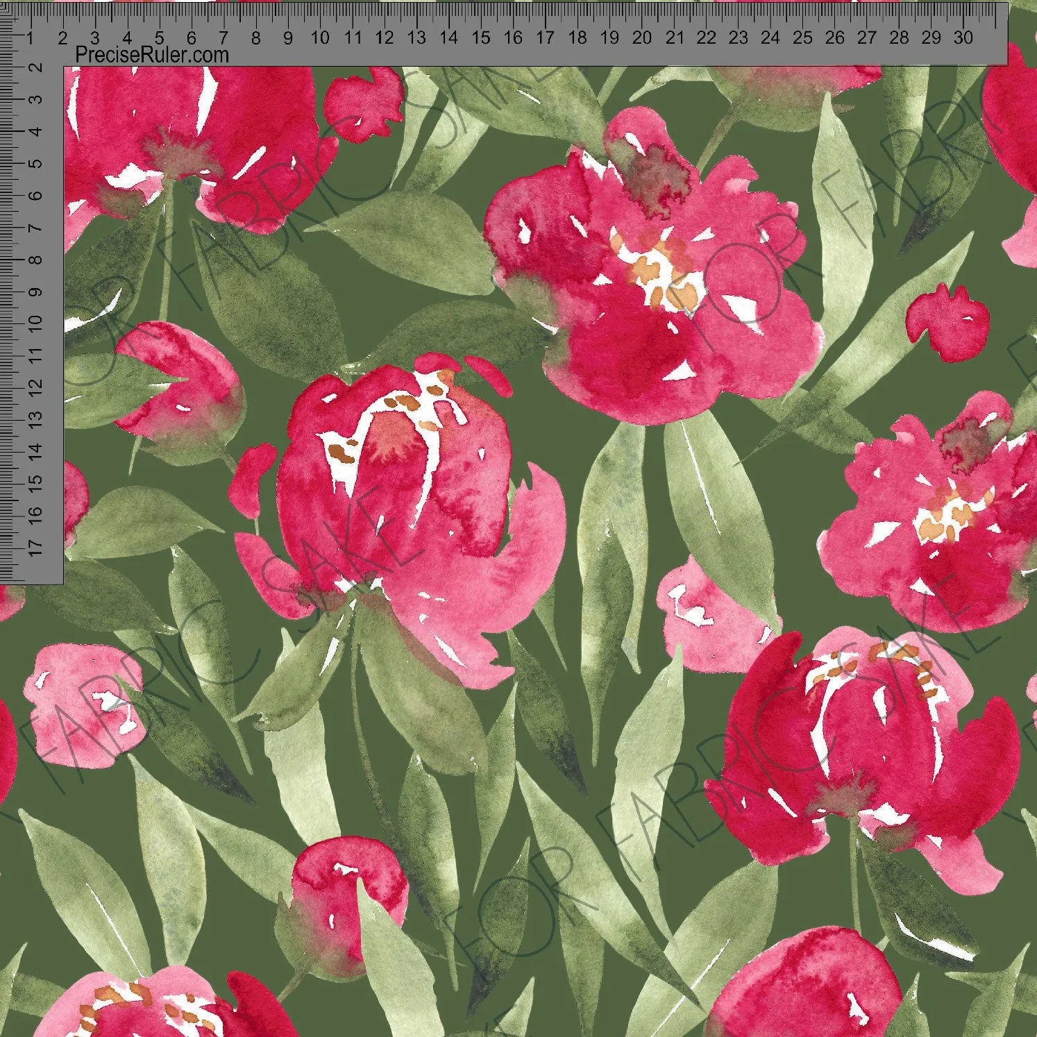 Pretty Peony Green - Ashleigh Fish - Custom Pre Order