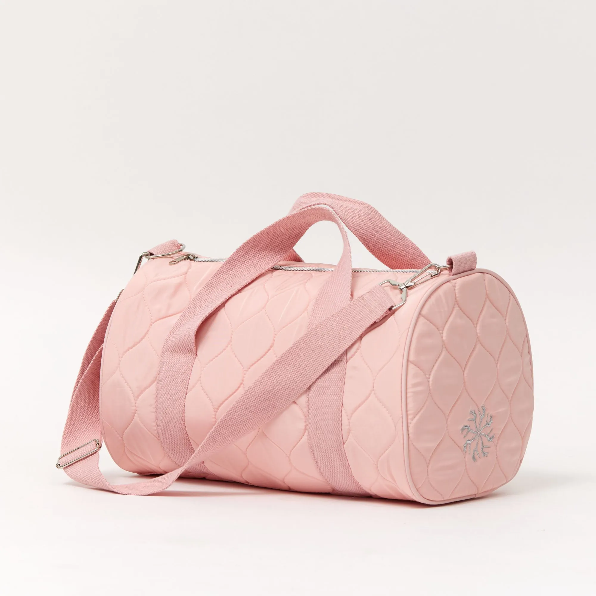 Quilted Barrel Ballet Bag in Pink