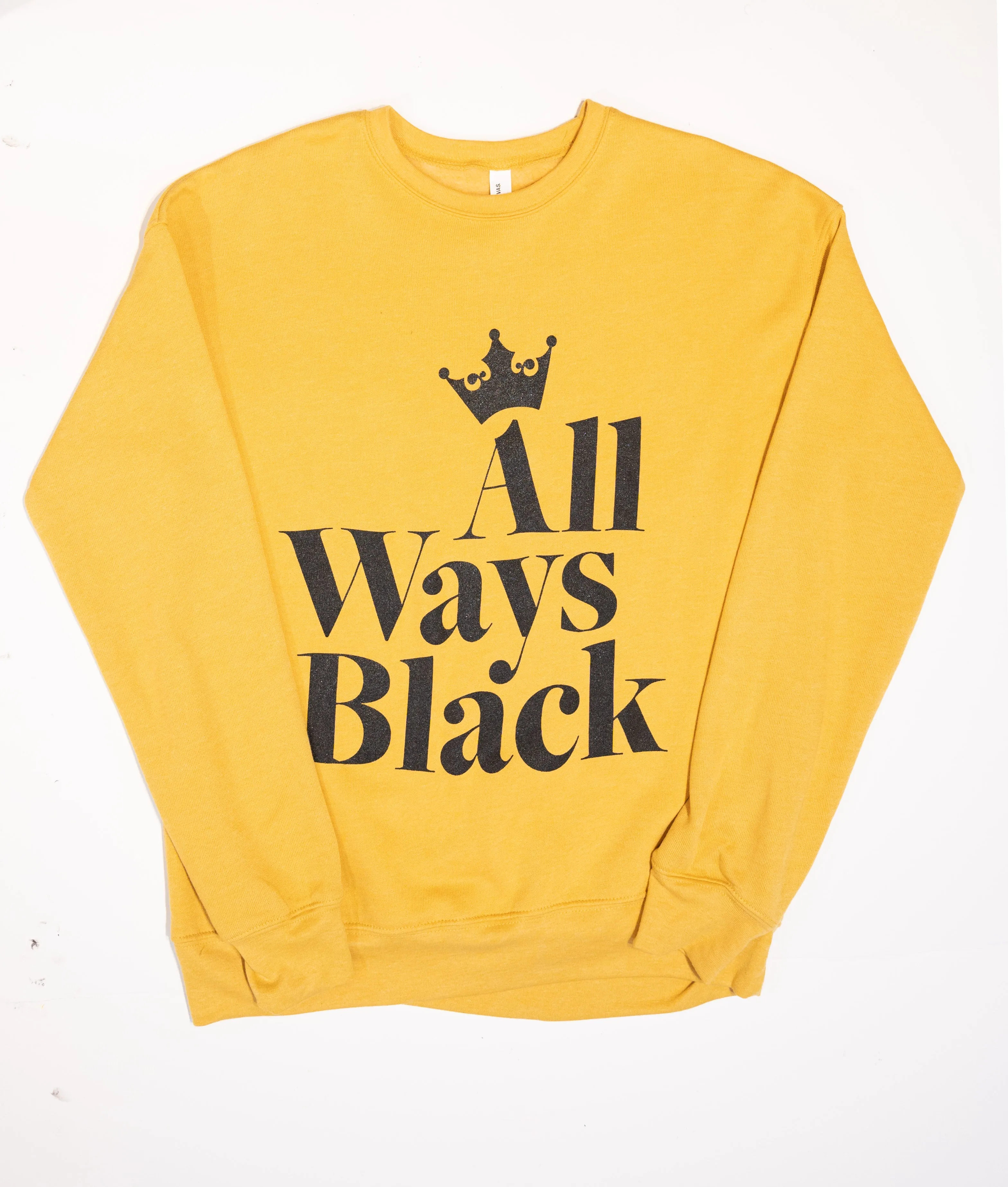 "ALL WAYS BLACK" Infinite Crewneck