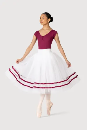 R0131L - Bloch Giselle Womens Ribbon Romantic ½ Tutu Skirt