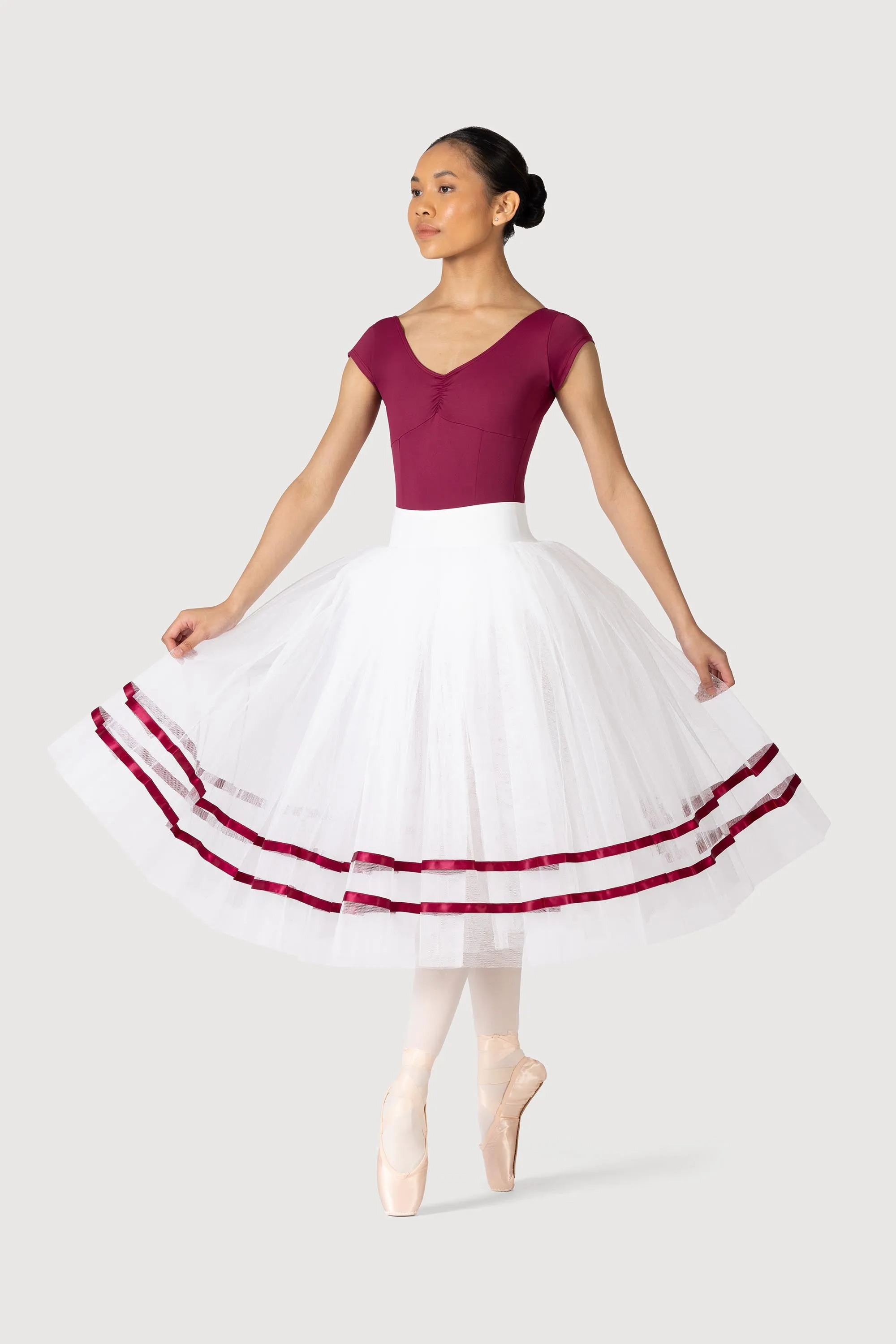 R0131L - Bloch Giselle Womens Ribbon Romantic ½ Tutu Skirt