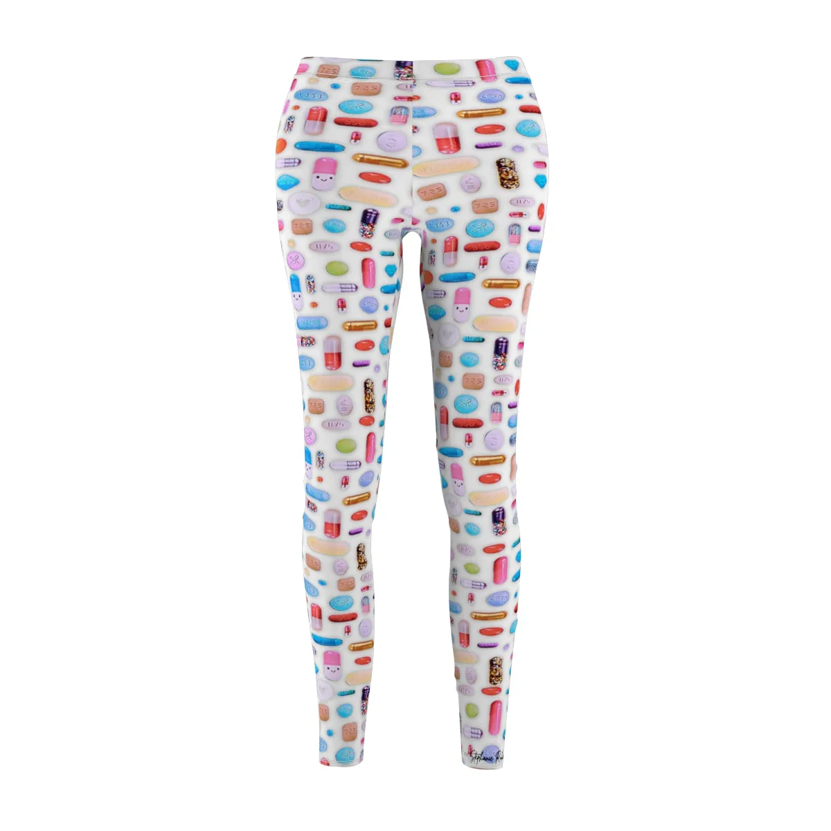 Rainbow Pill Grid Women's Leggings
