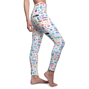 Rainbow Pill Grid Women's Leggings