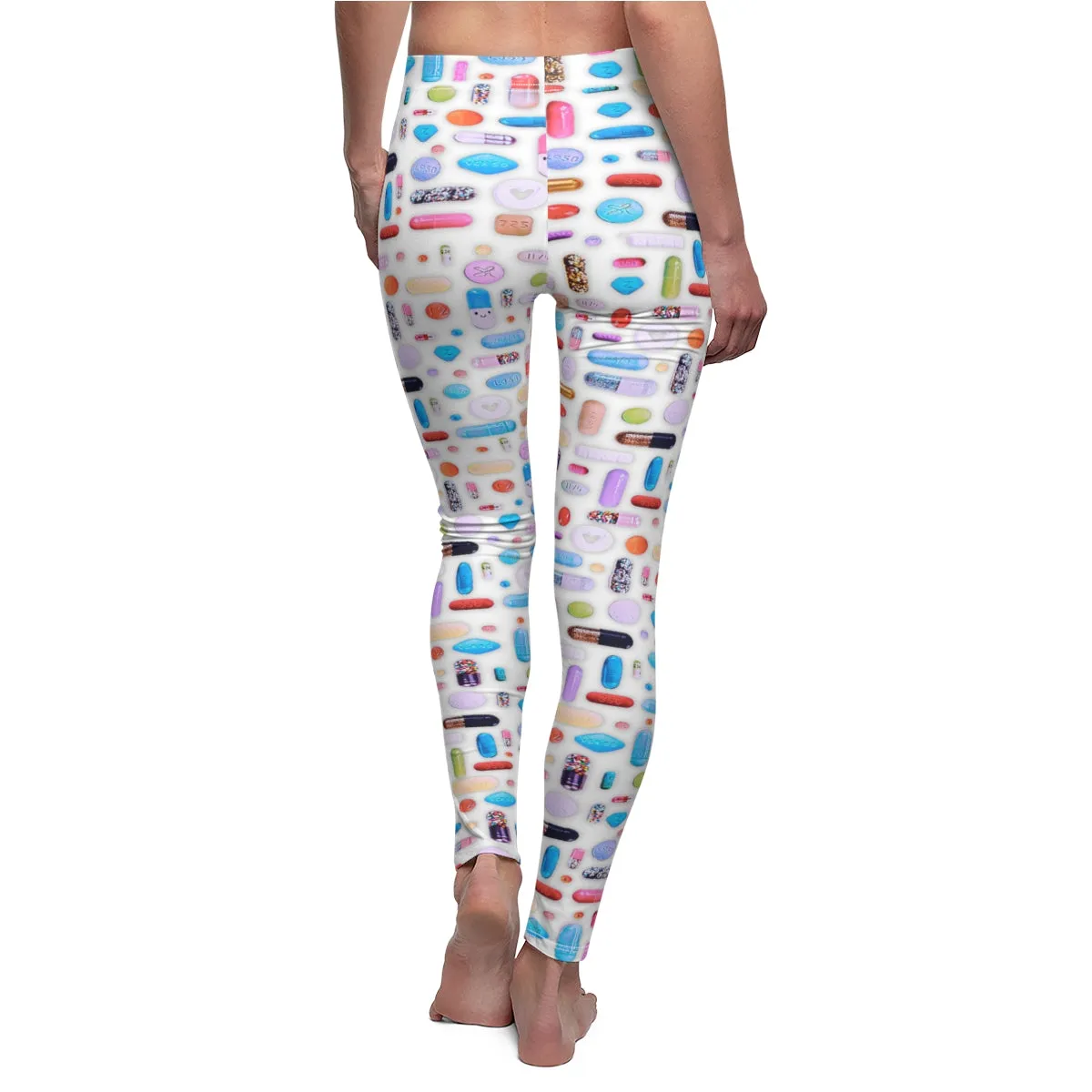 Rainbow Pill Grid Women's Leggings