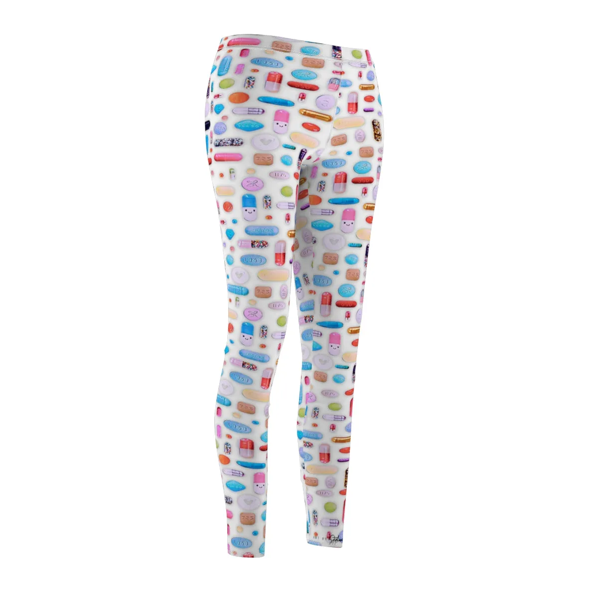 Rainbow Pill Grid Women's Leggings