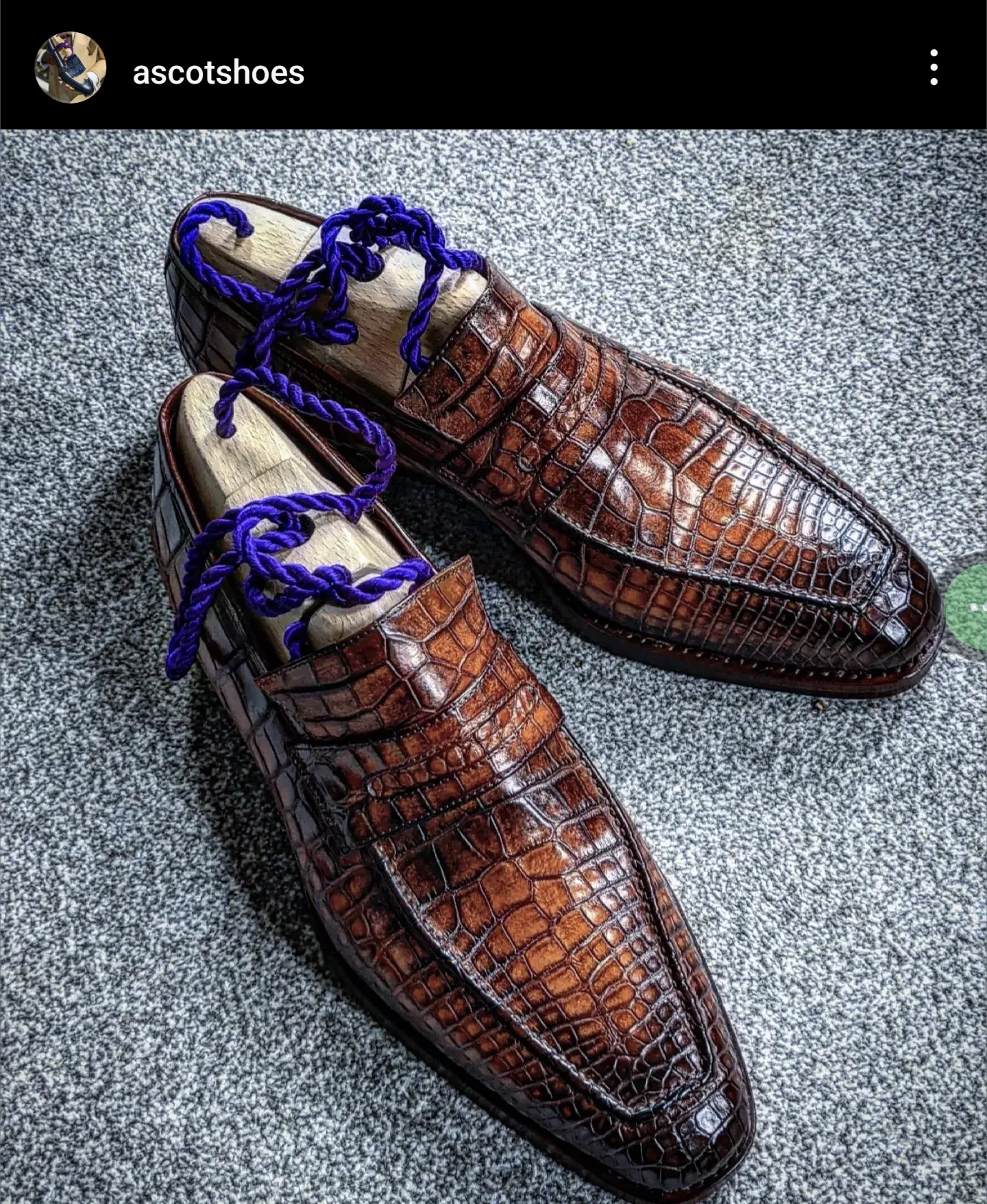 Rashid Invoice. Loafers Patina UK10. Ducal.