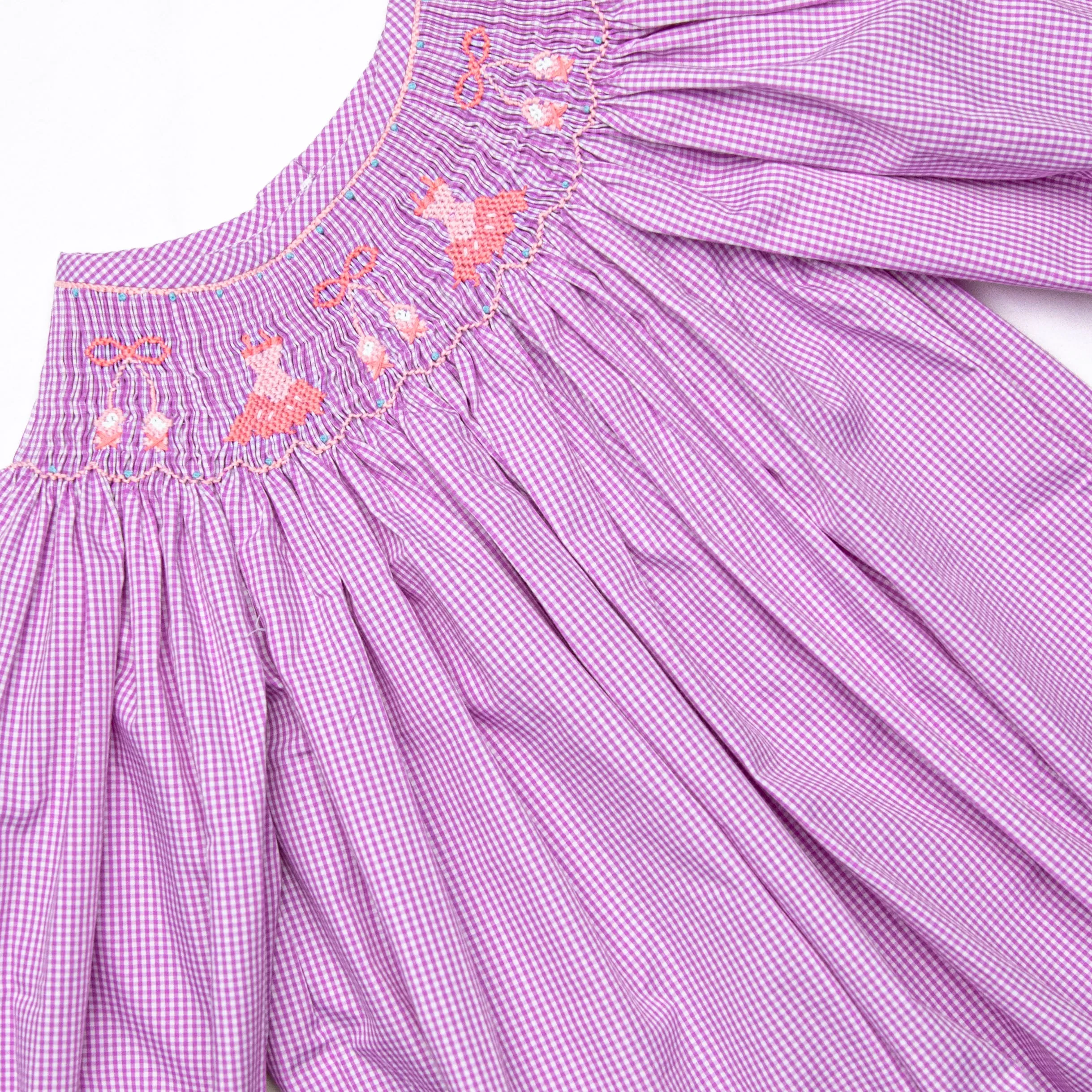 Recital Ready Smocked Bishop Dress, Purple