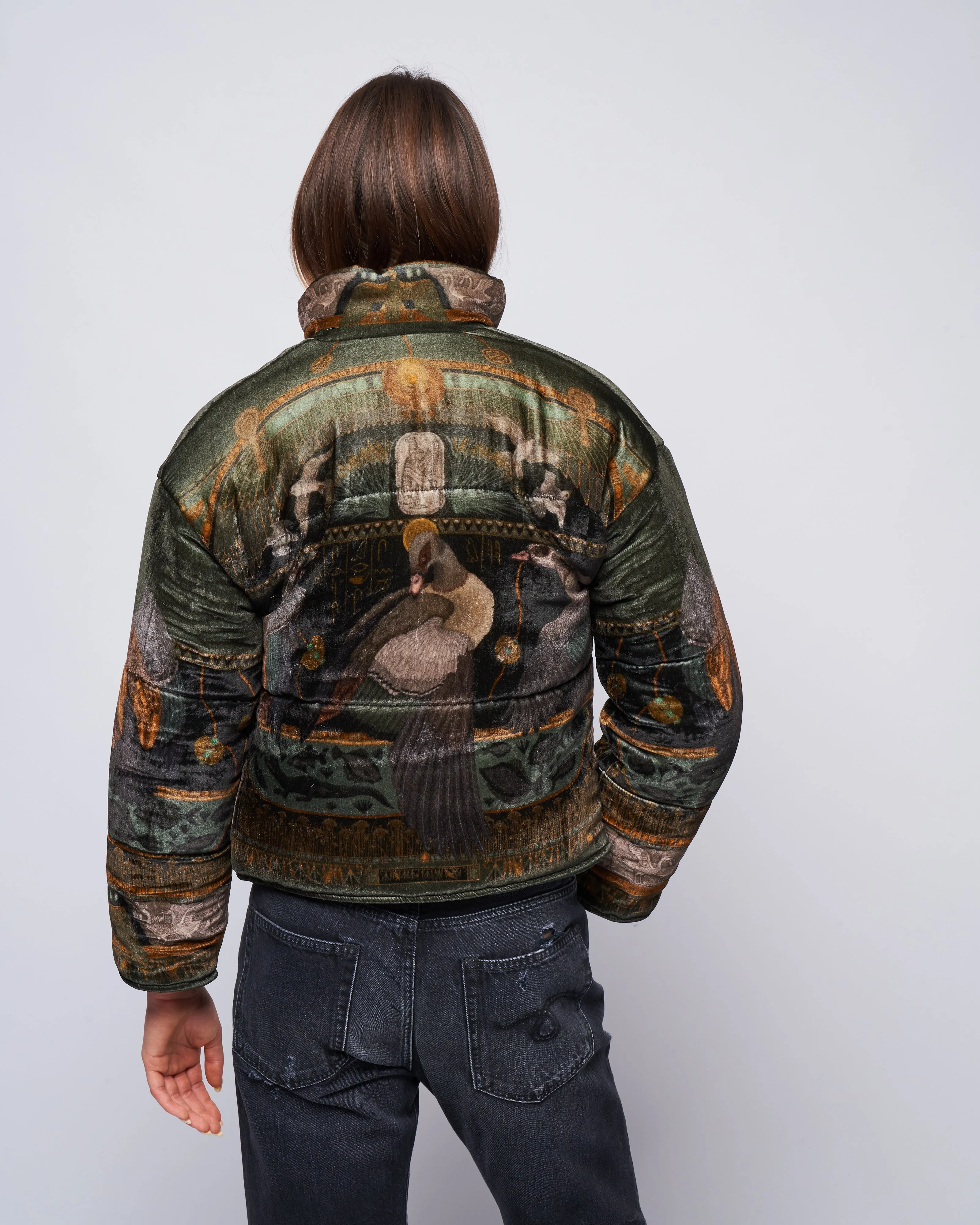 reversible padded jacket - papyrus/ parchment
