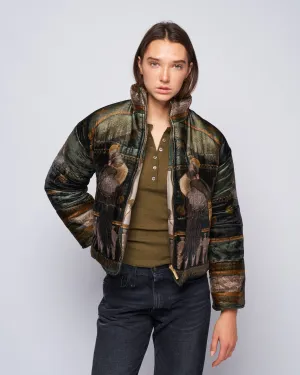 reversible padded jacket - papyrus/ parchment