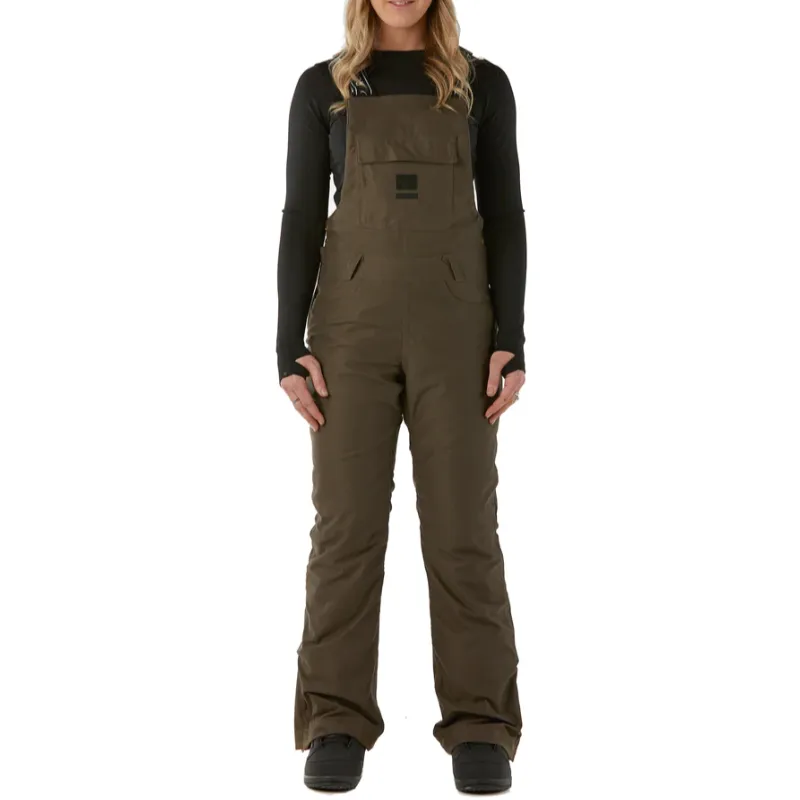 Rojo Snowy Day Bib Pant Womens - Black Olive