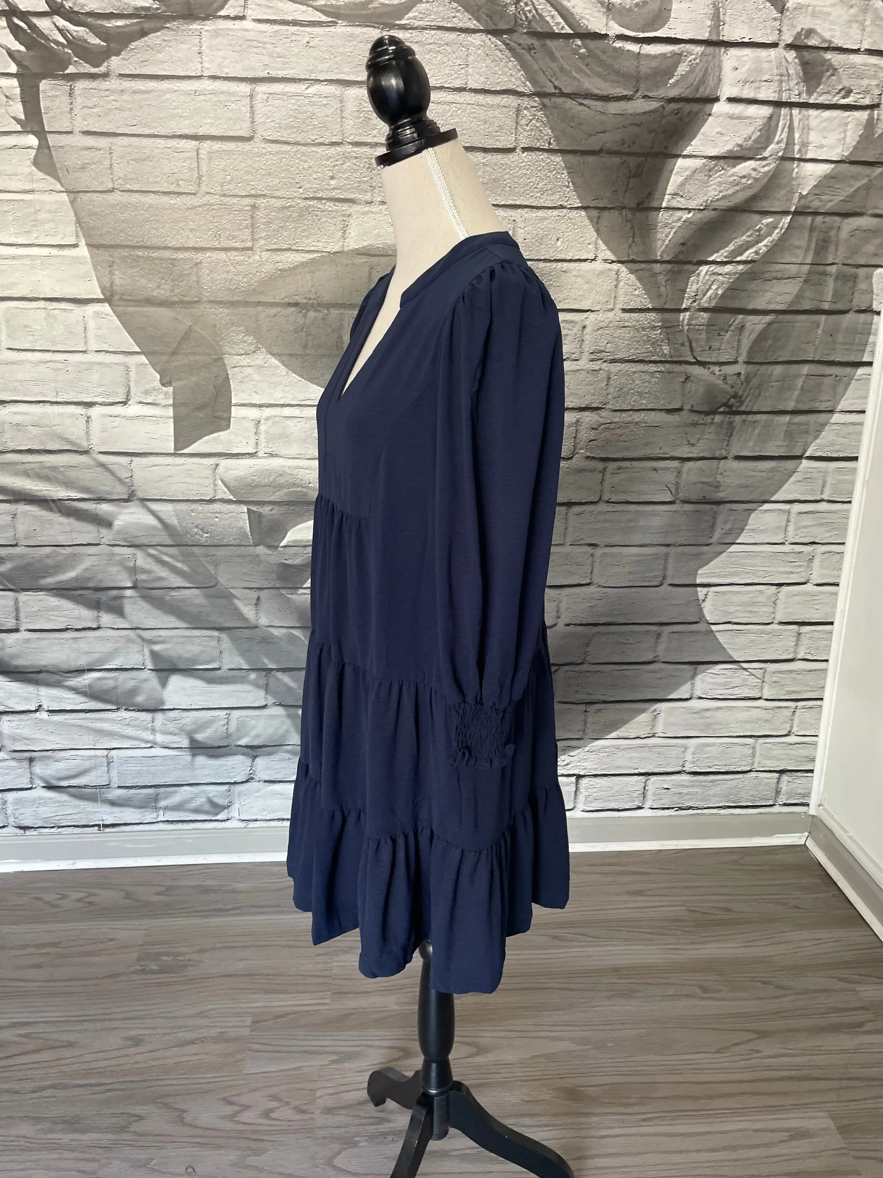 Rosalyn Dress in Navy