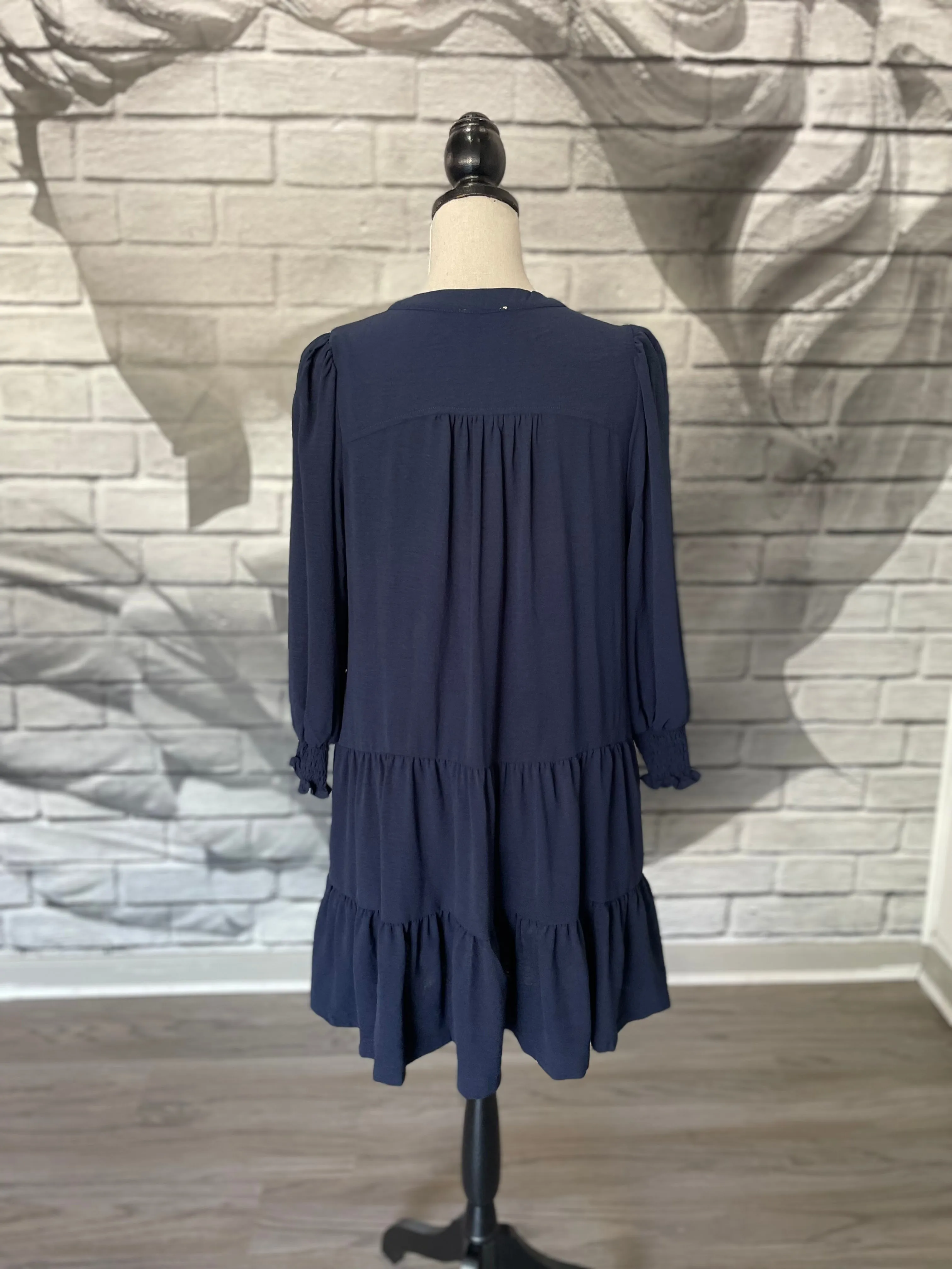 Rosalyn Dress in Navy